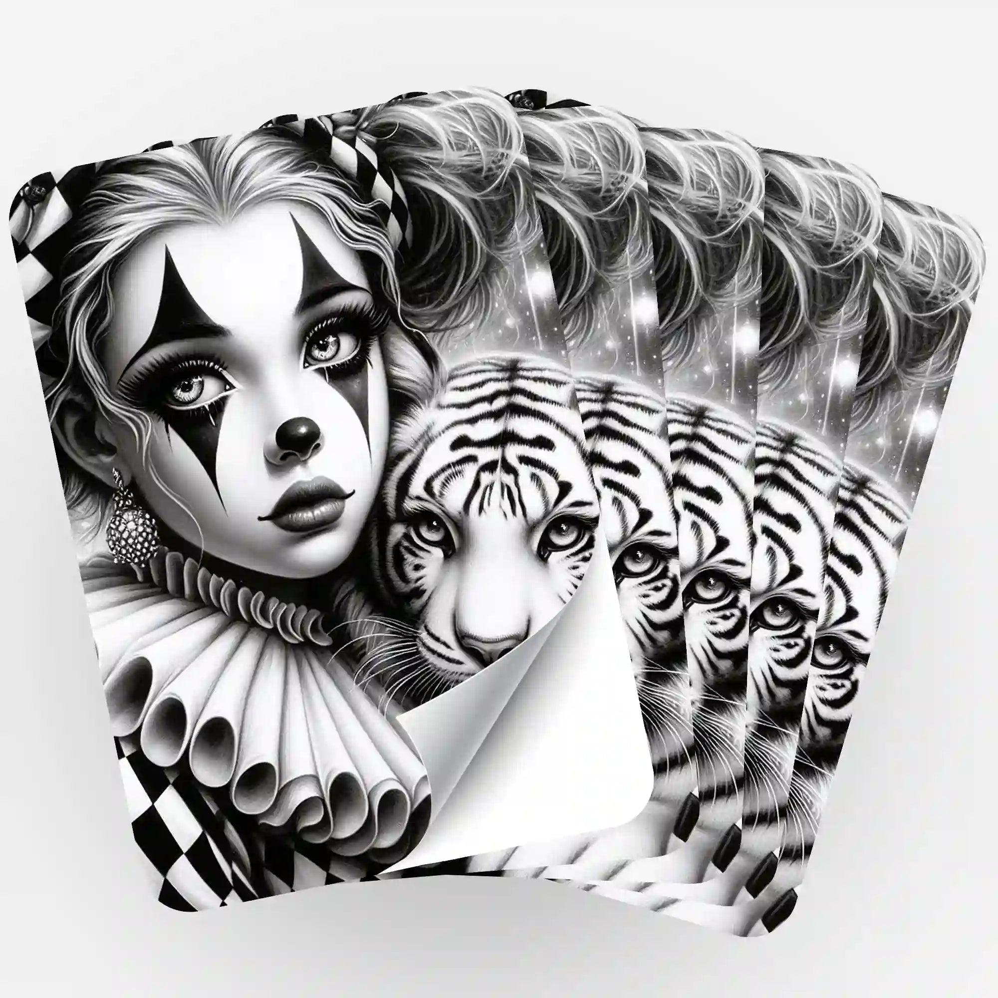 Aufkleber 5er-Set - Maskerade