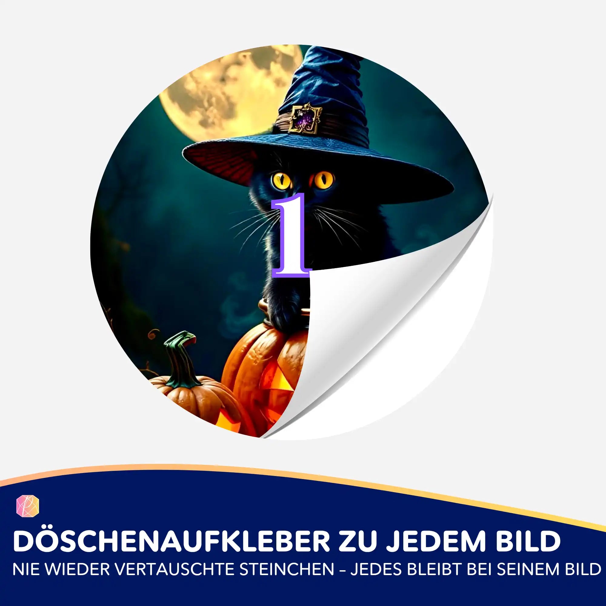 Döschenaufkleber - Wizard Cat