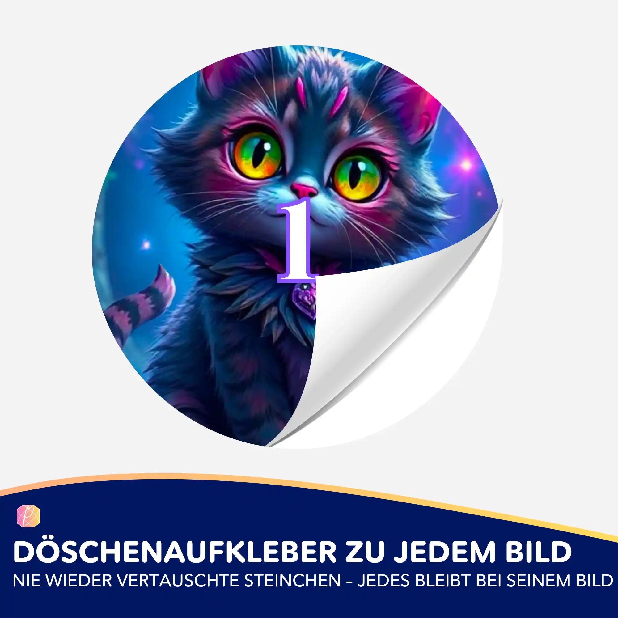 Döschenaufkleber - Night Cat