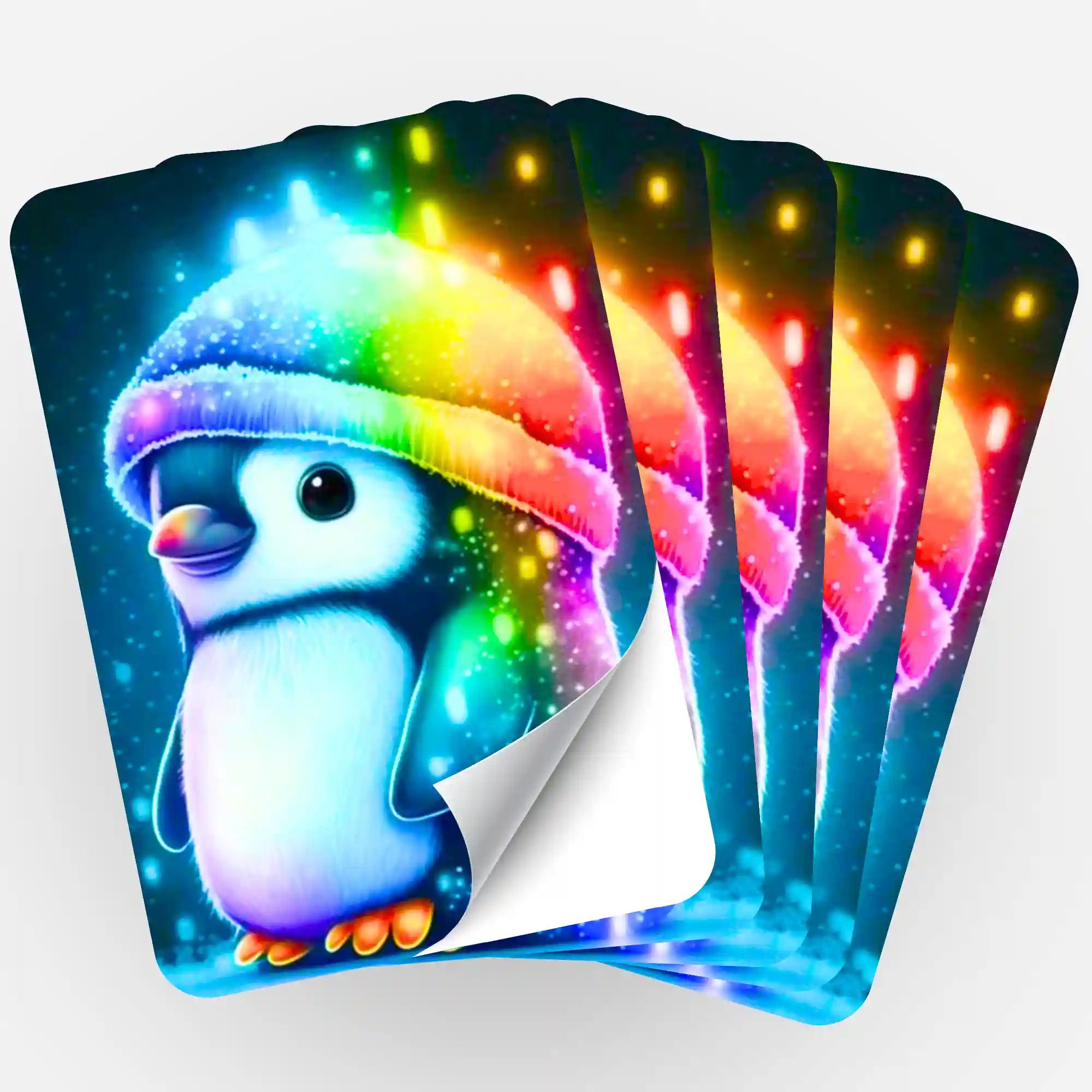 Aufkleber 5er-Set - Kleiner Pinguin