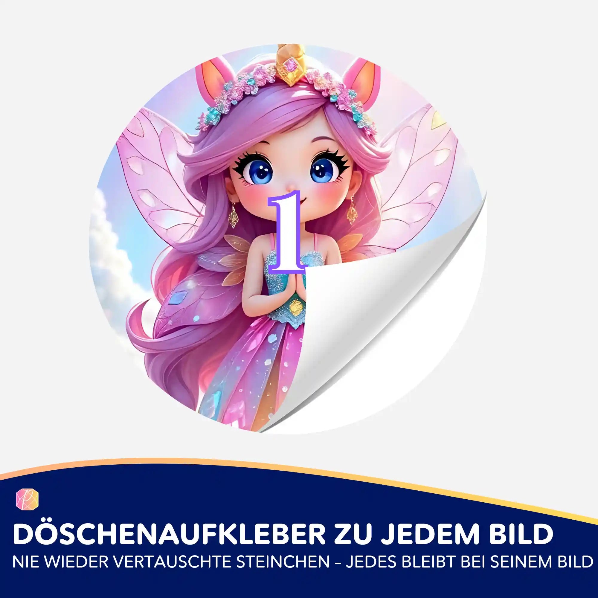 Döschenaufkleber - Fairydust Special - Fee im Wolkenreich