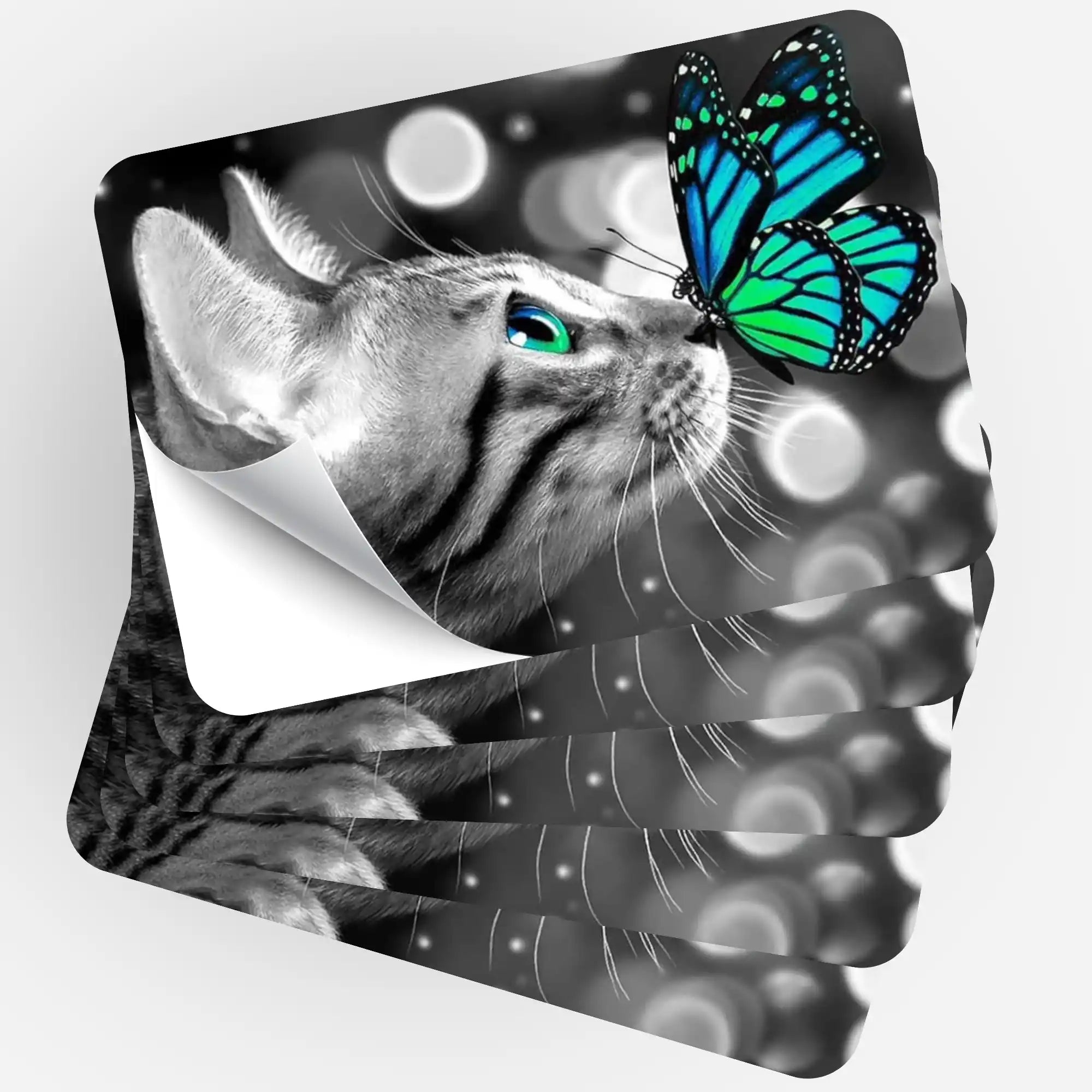 Aufkleber 5er-Set - Lovely Cat