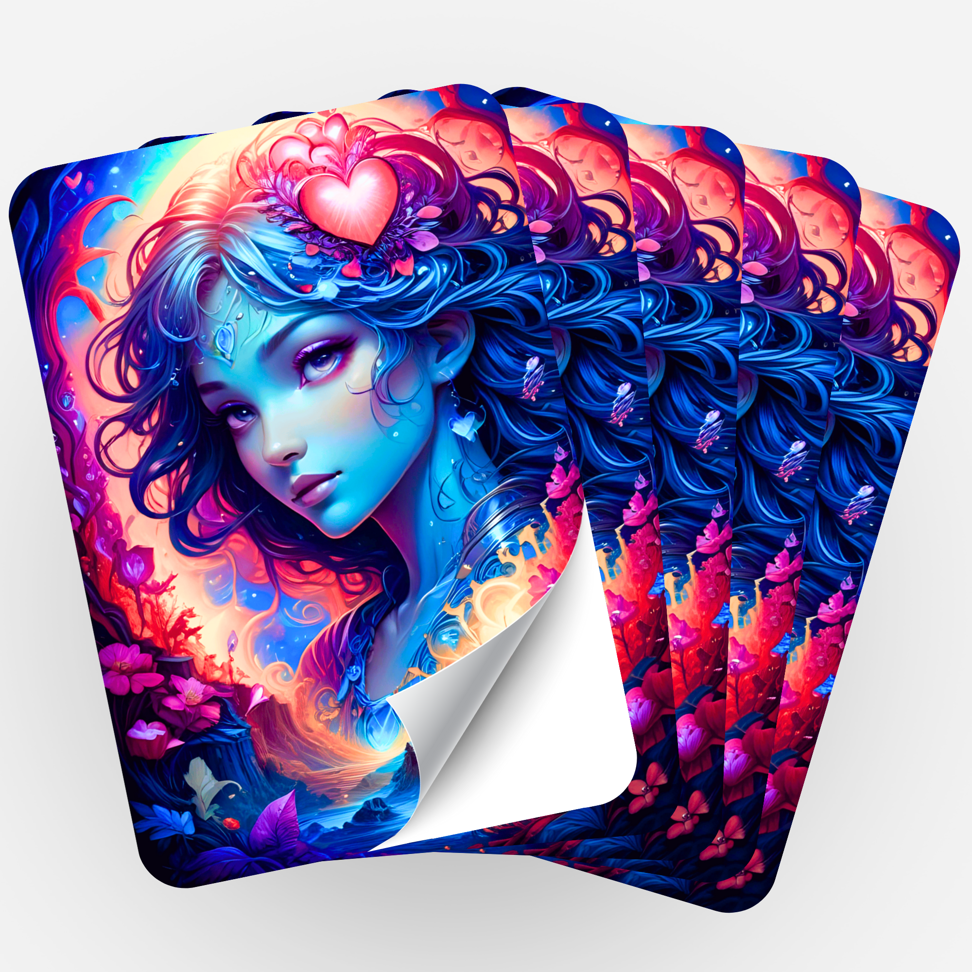 Aufkleber 5er-Set - Moni´s Special - Mystic Girl