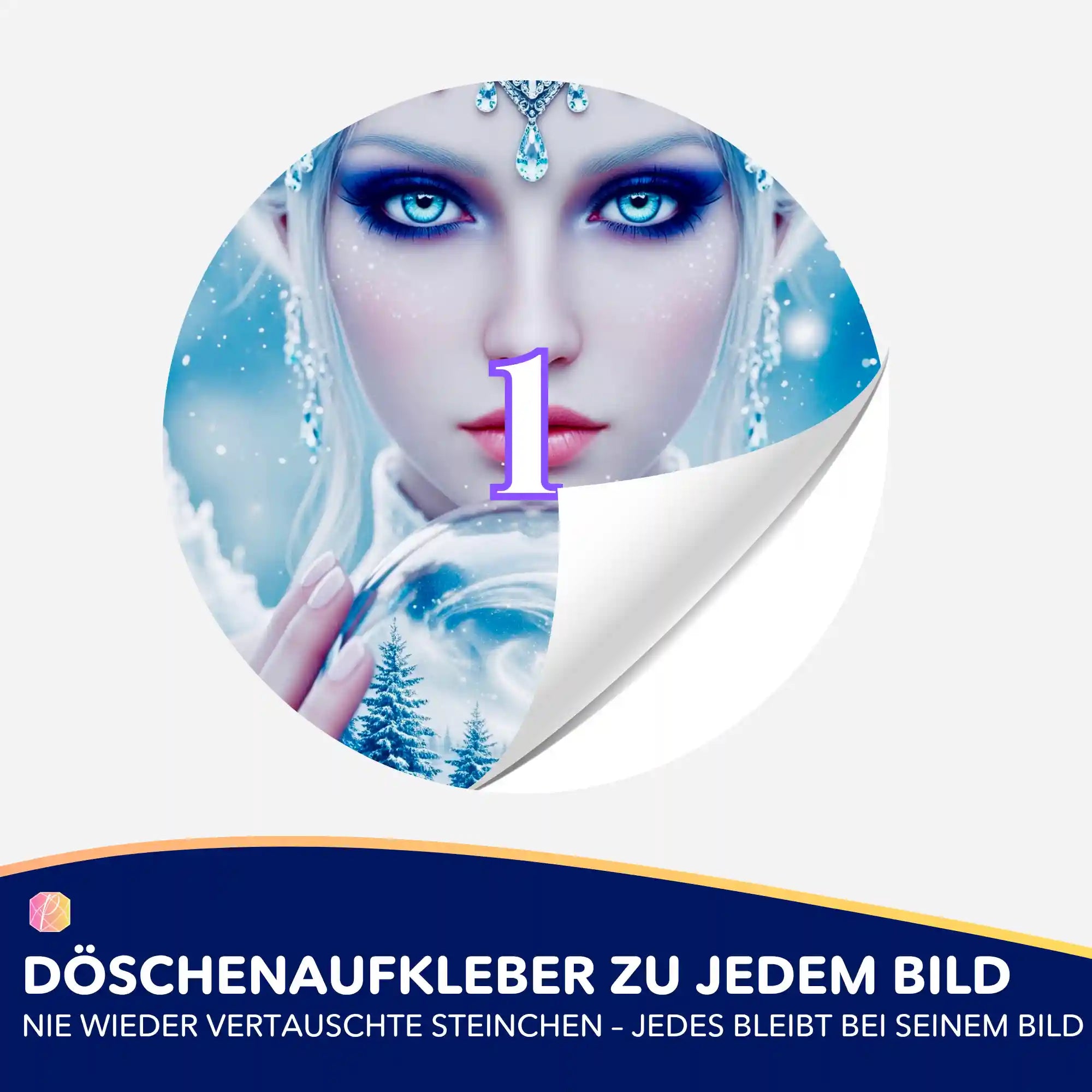 Döschenaufkleber - Eiskönigin