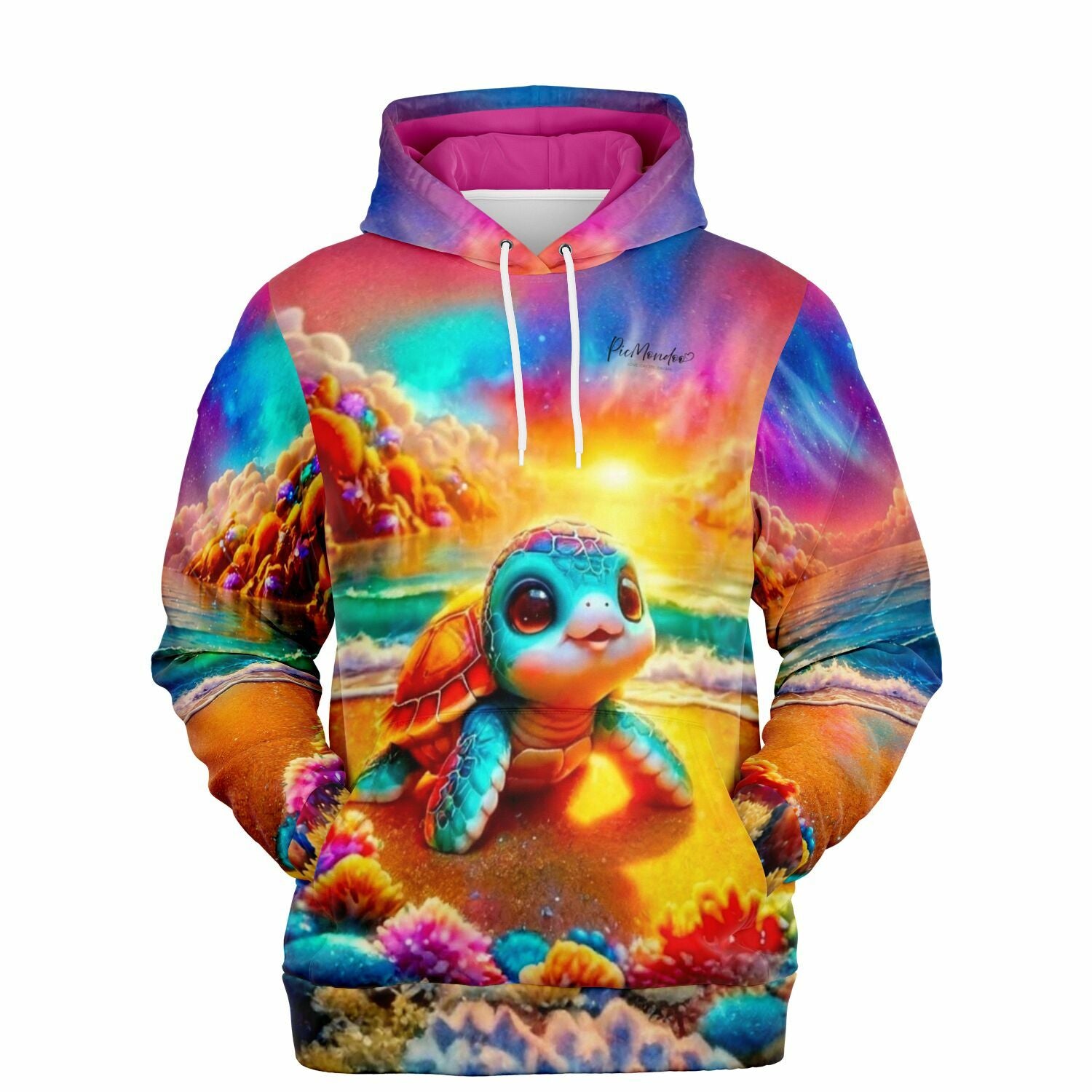 Dreamer Hoodie - 100 Farben Special - Schildkröte am Funkelstrand