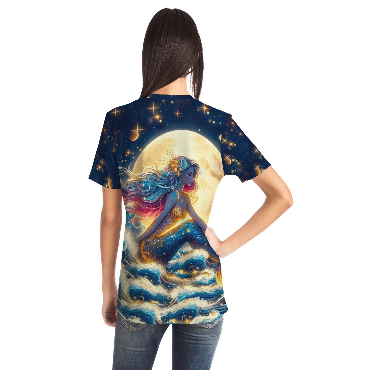 Dreamer T-Shirt - Meerjungfrau im Sternenhimmel