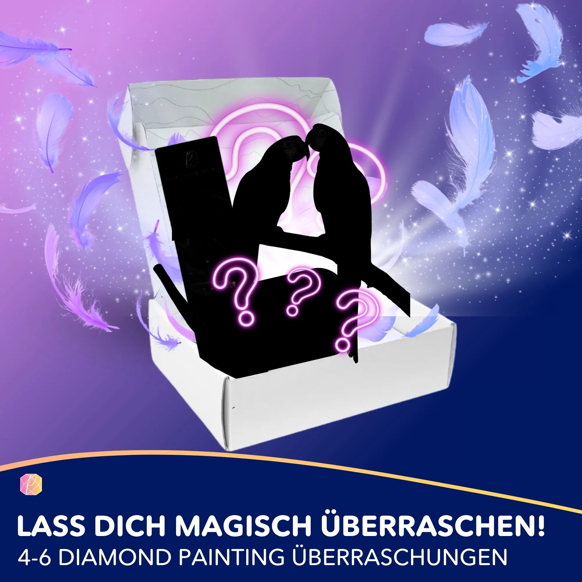 Diamond Painting Mystery-Box "Vögel" (#1)