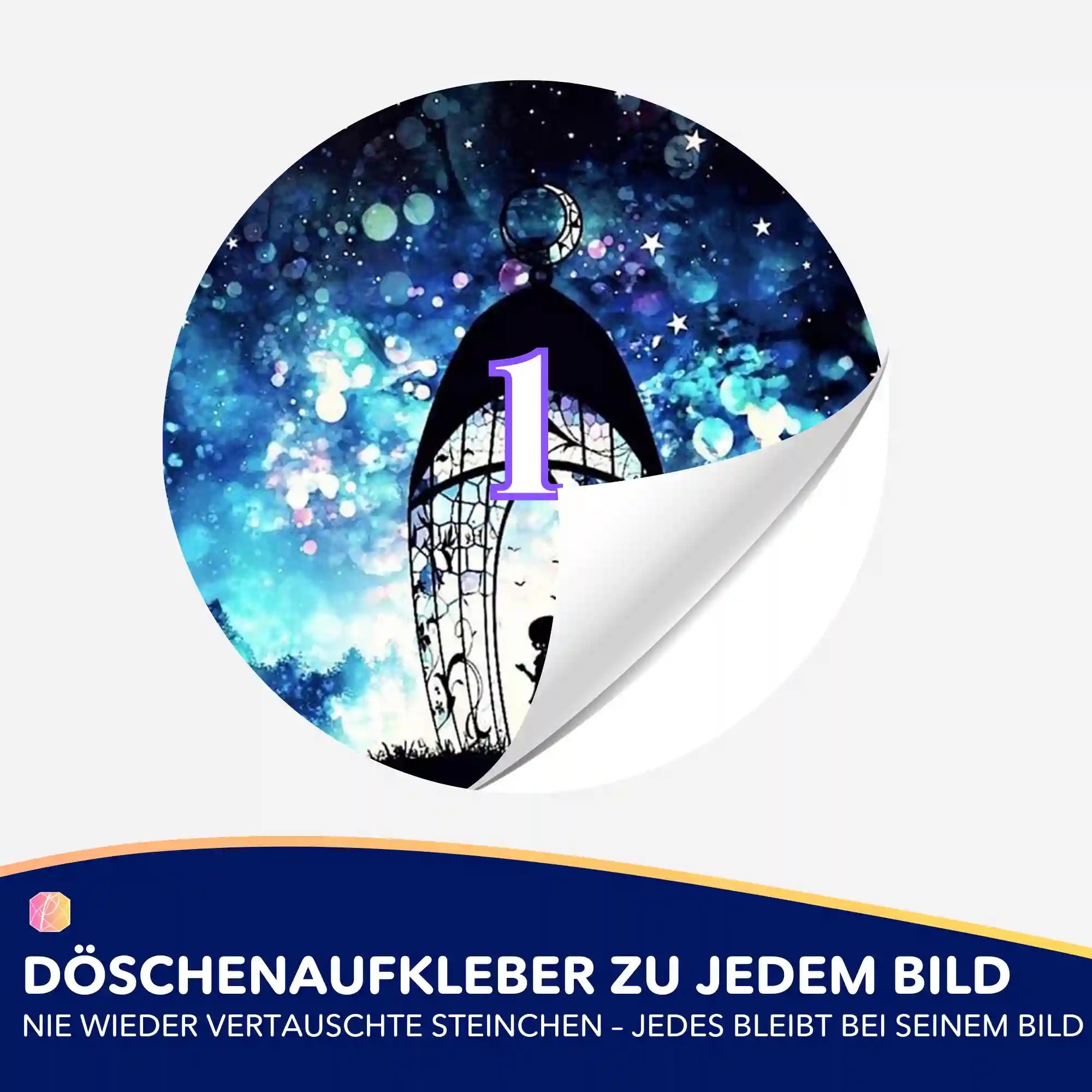 Döschenaufkleber - Engel der vielen Lichter