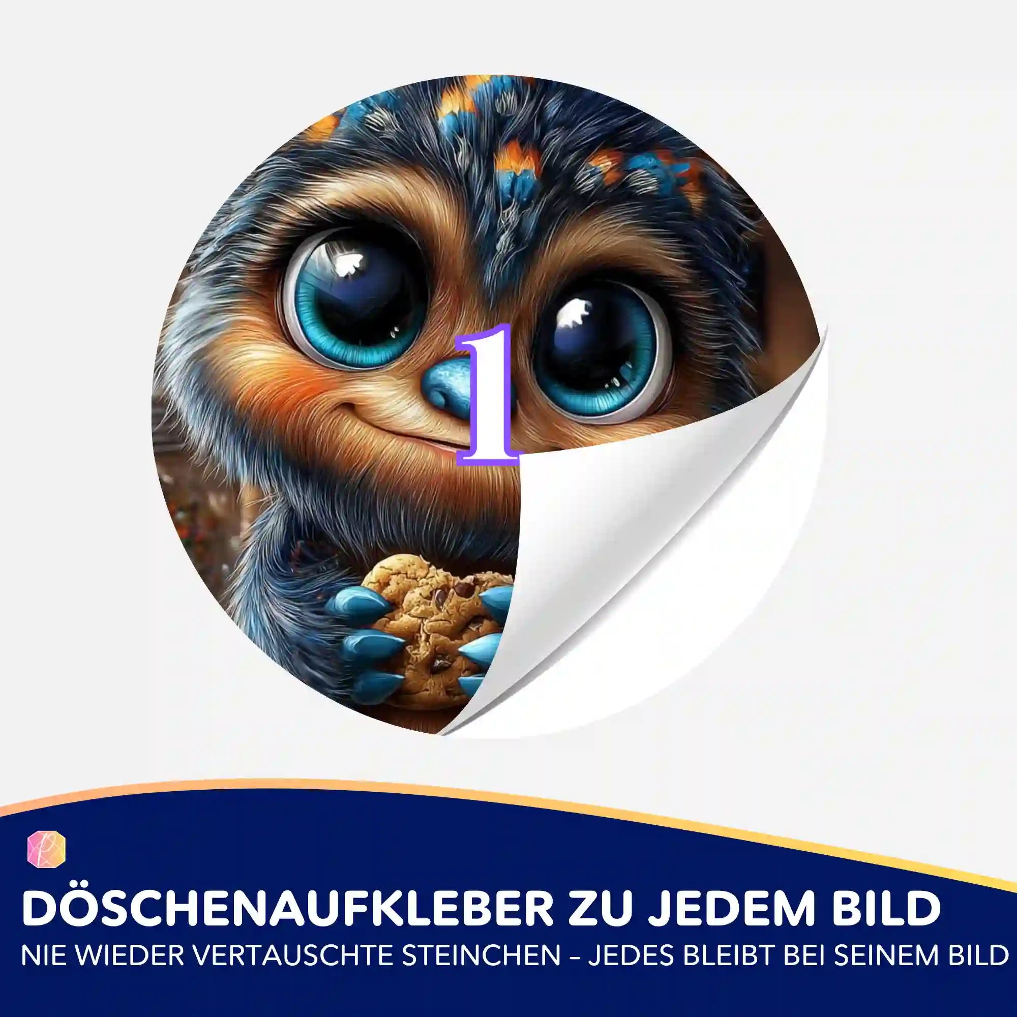 Döschenaufkleber - Die Keksfrage