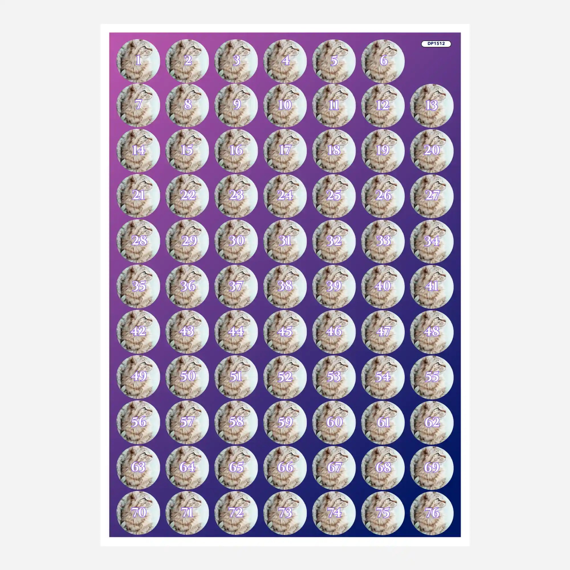 Döschenaufkleber - Susen Pfifferling - Kater Casimo