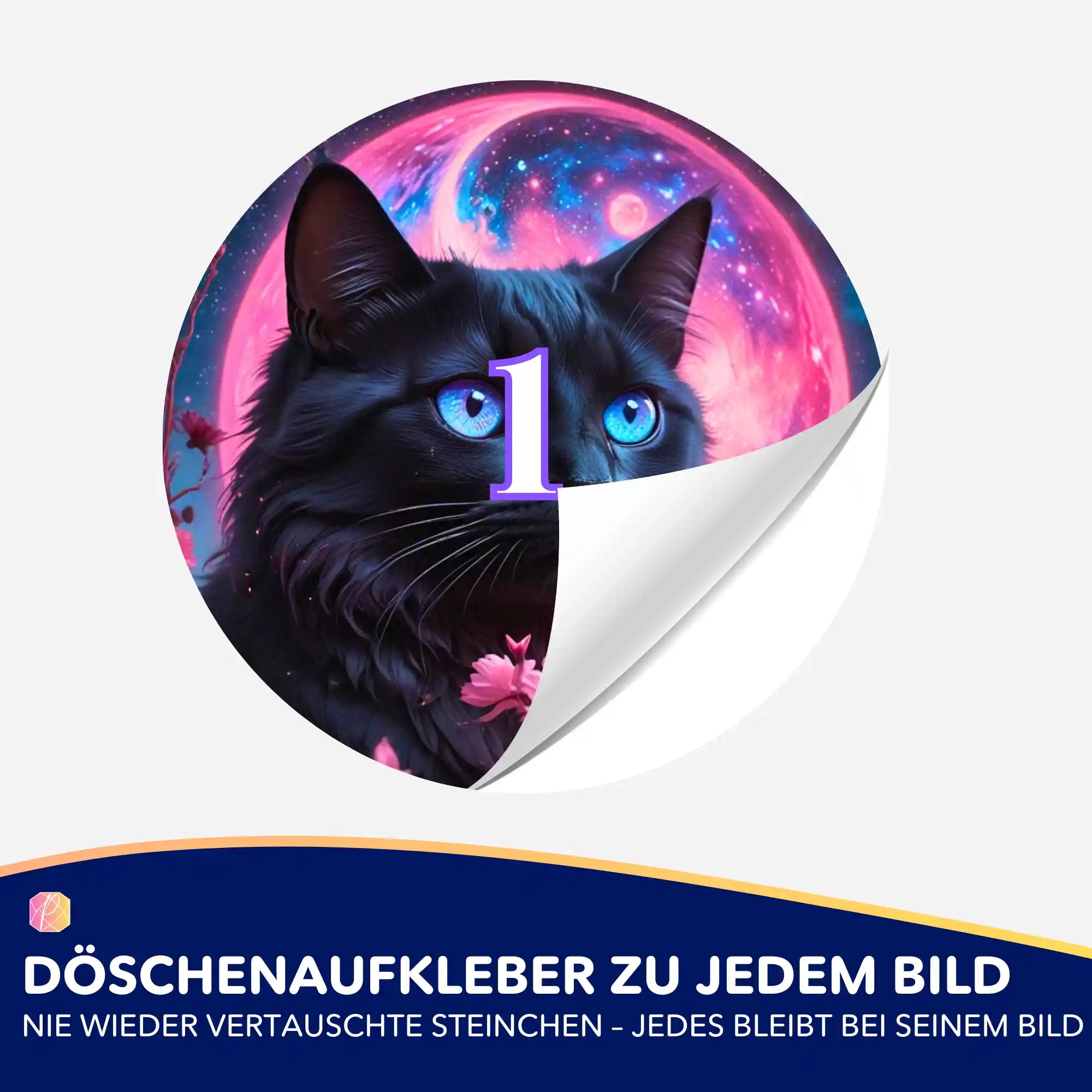 Döschenaufkleber - Nacht aus Samt