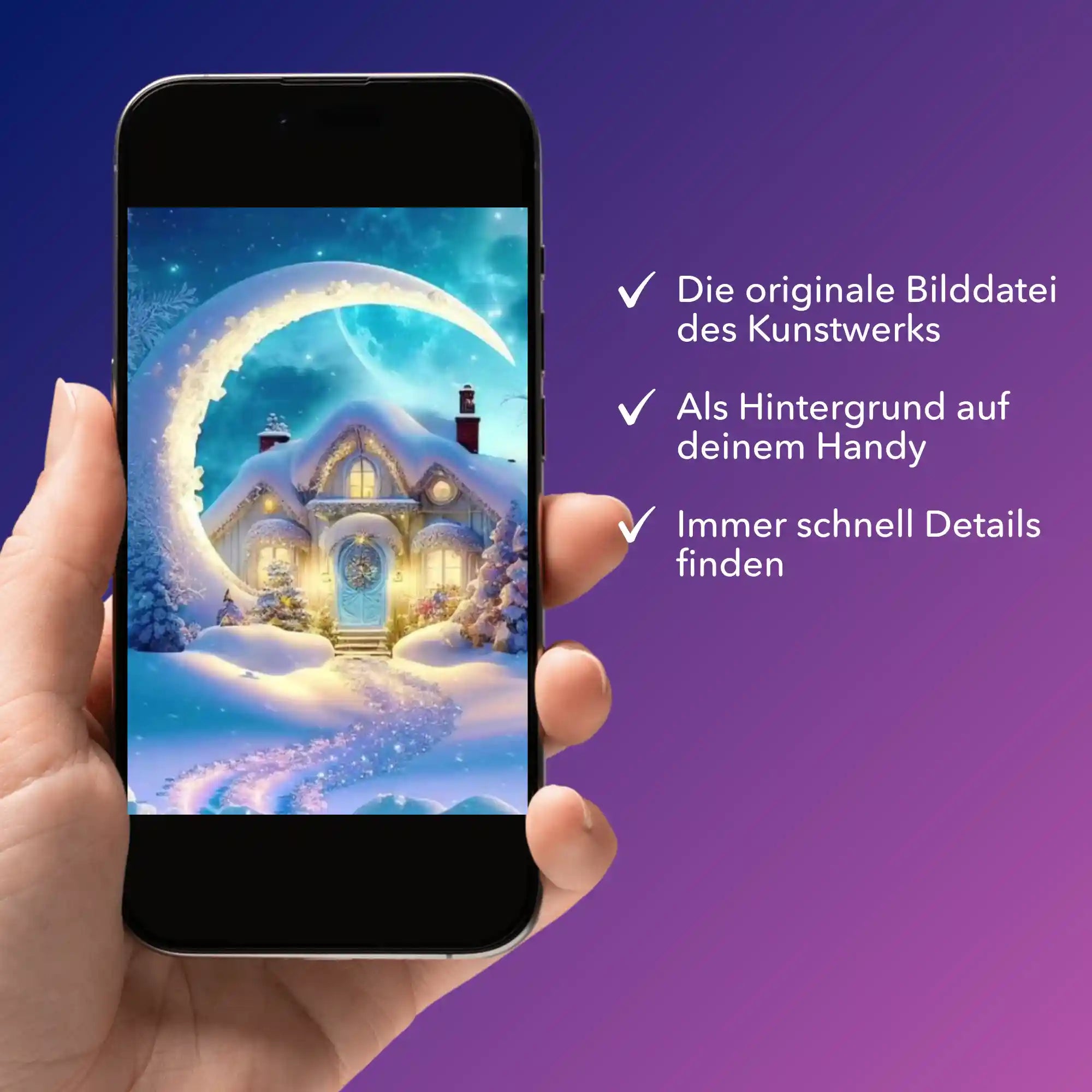 Digitale Bildmappe - Moon and Snow