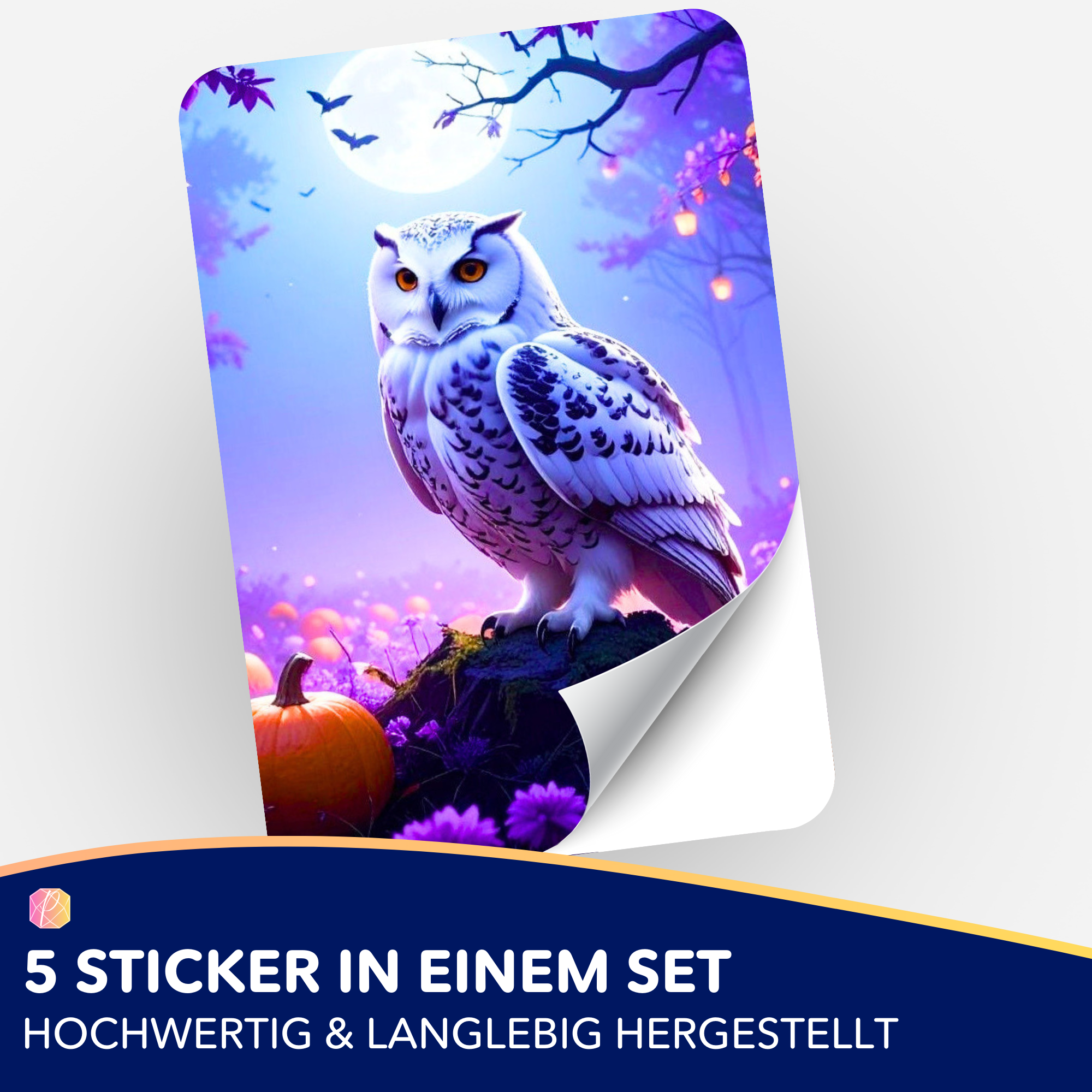 Aufkleber 5er-Set - Nachtwächter