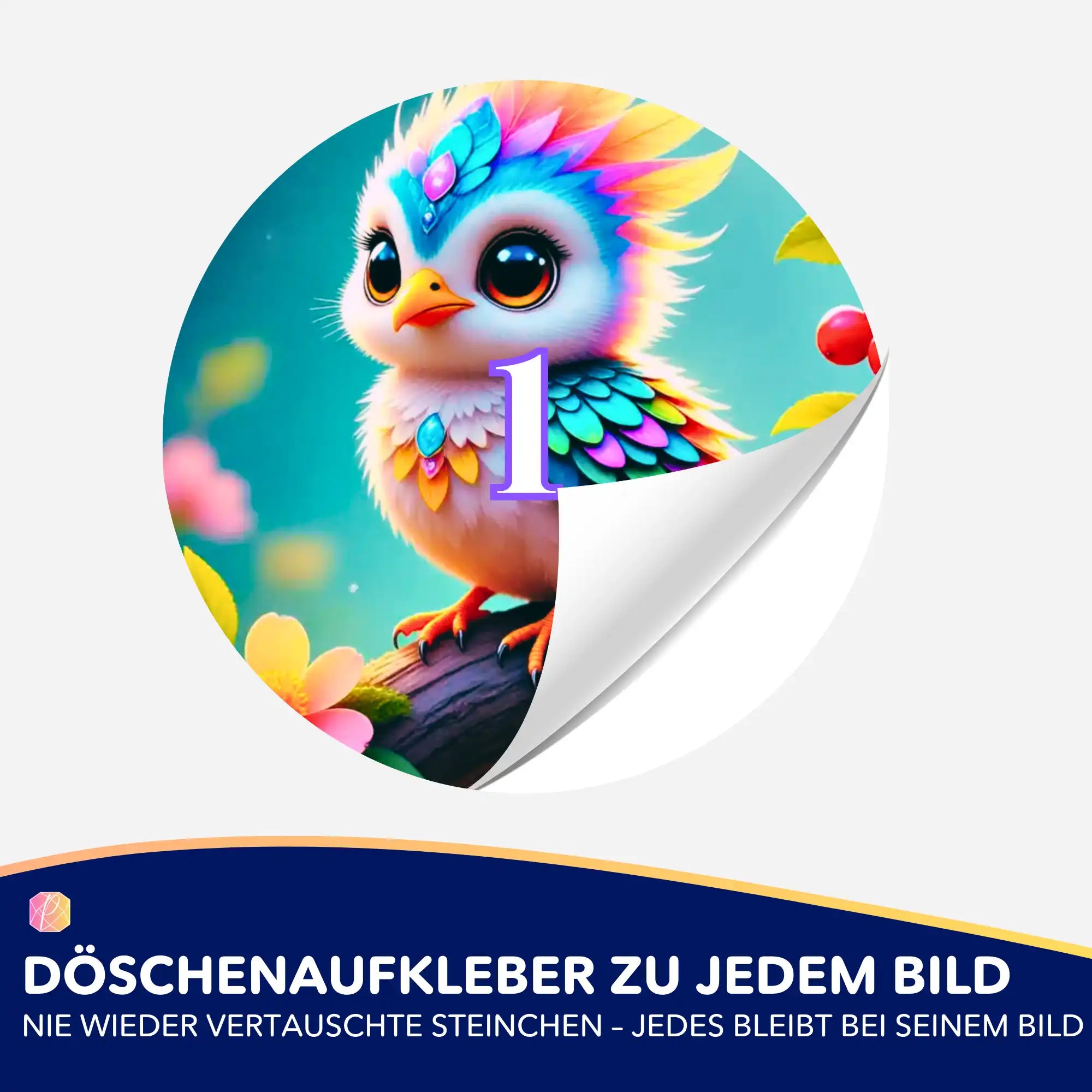 Döschenaufkleber - Farbenkind