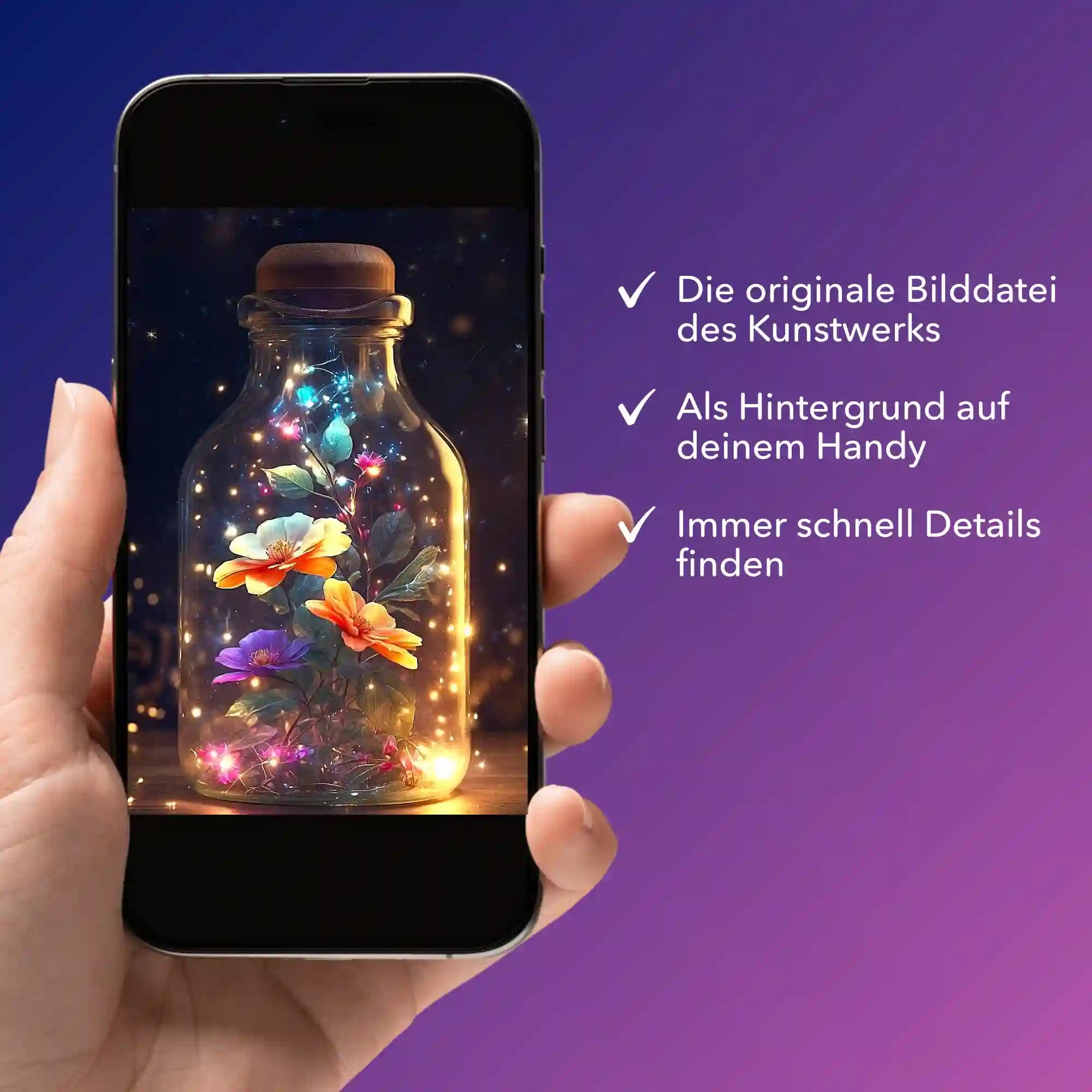 Digitale Bildmappe - Leuchtender Blütenzauber