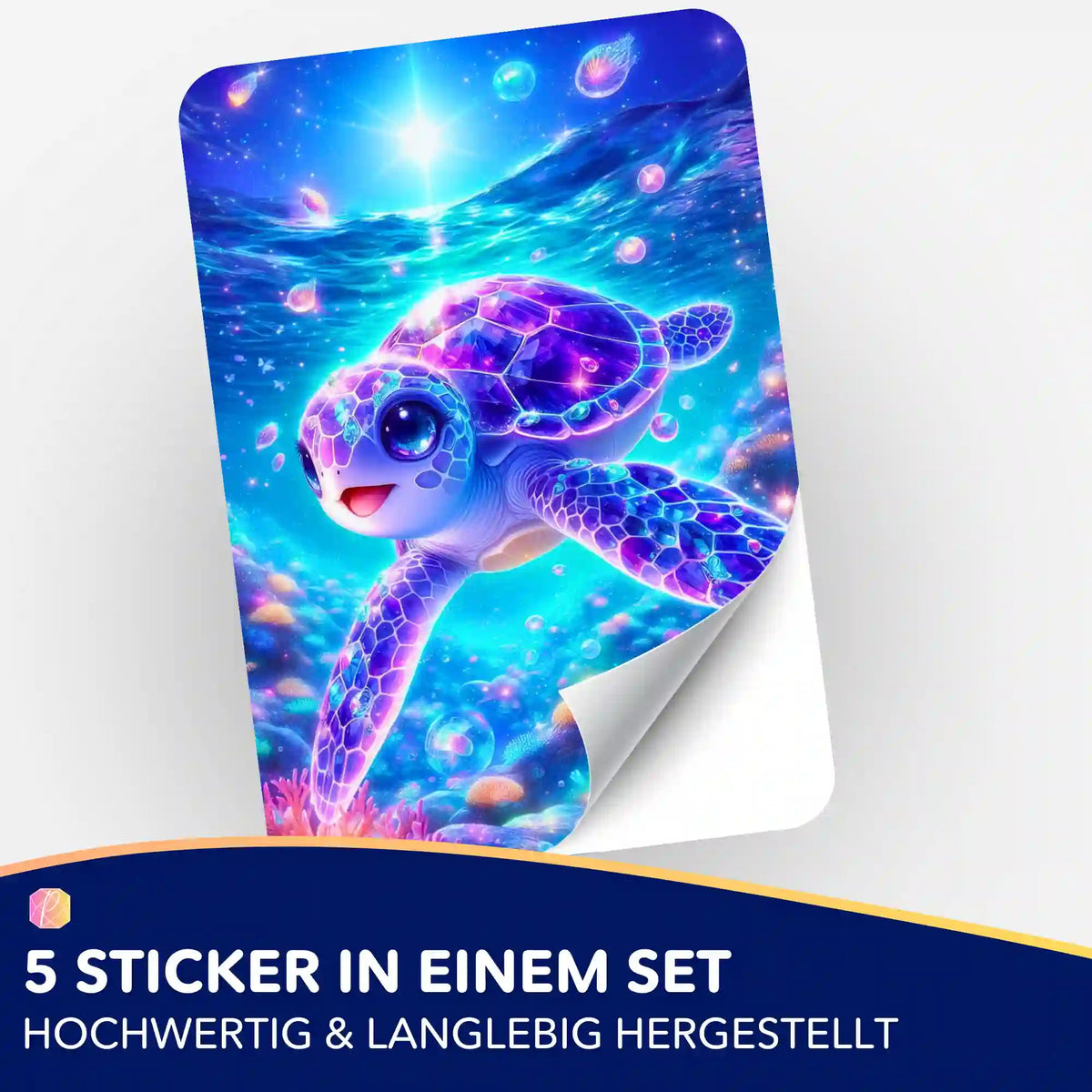 5er-Set Aufkleber mit niedlichem Sternenschildi Motiv für Diamond Painting Zubehör und Malen nach Zahlen Organisation