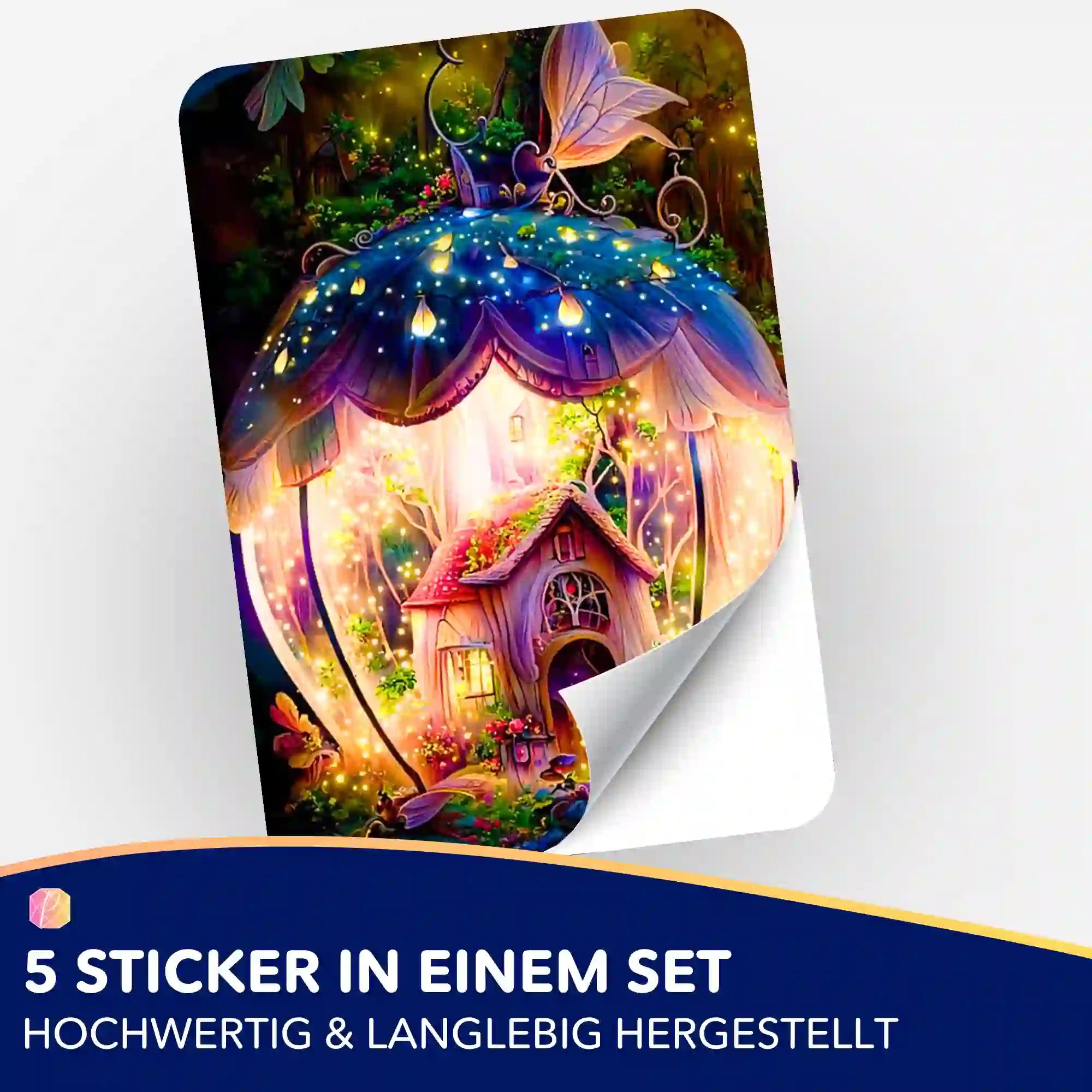 Aufkleber 5er-Set - Fantasiehaus