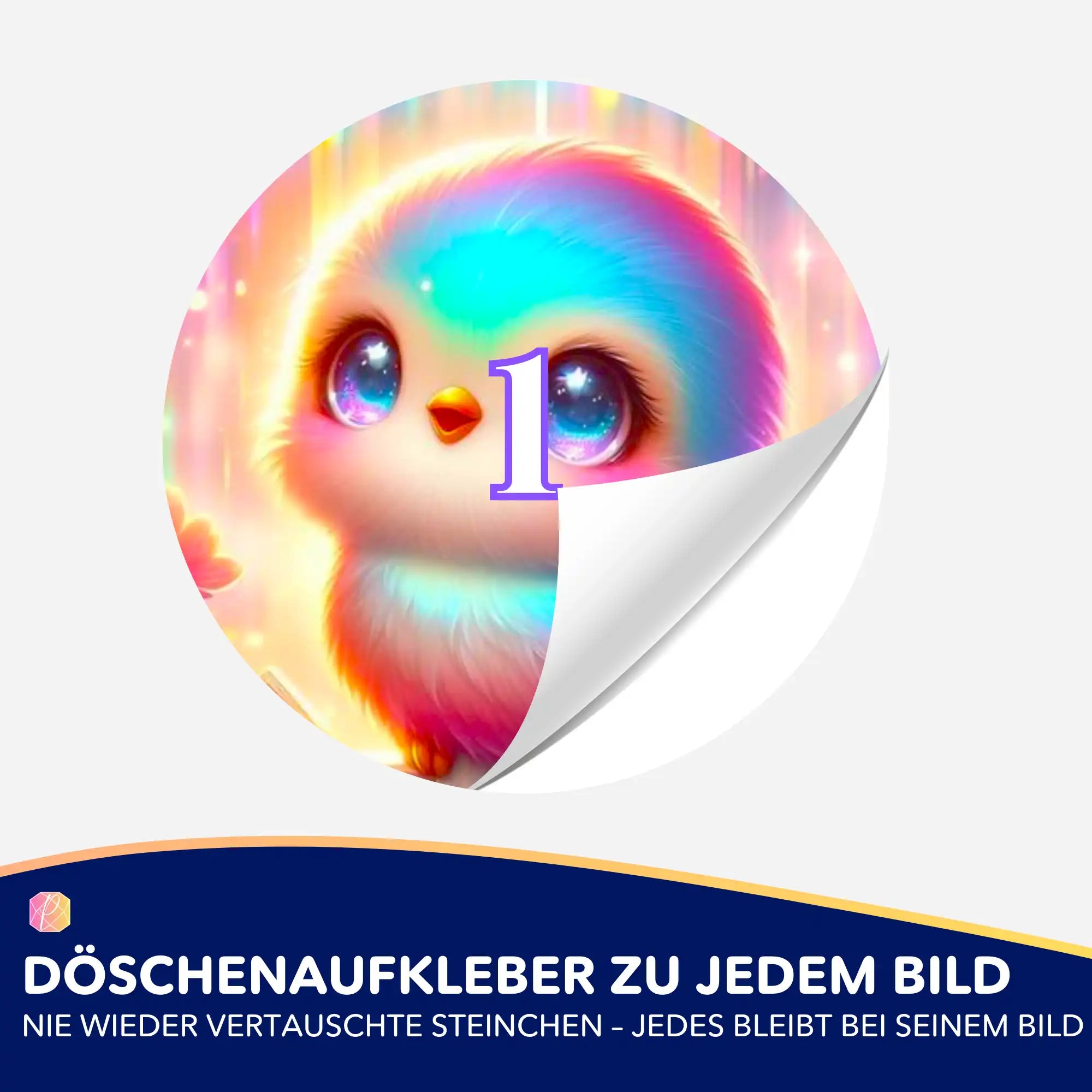 Döschenaufkleber - Piepmatz Lotti