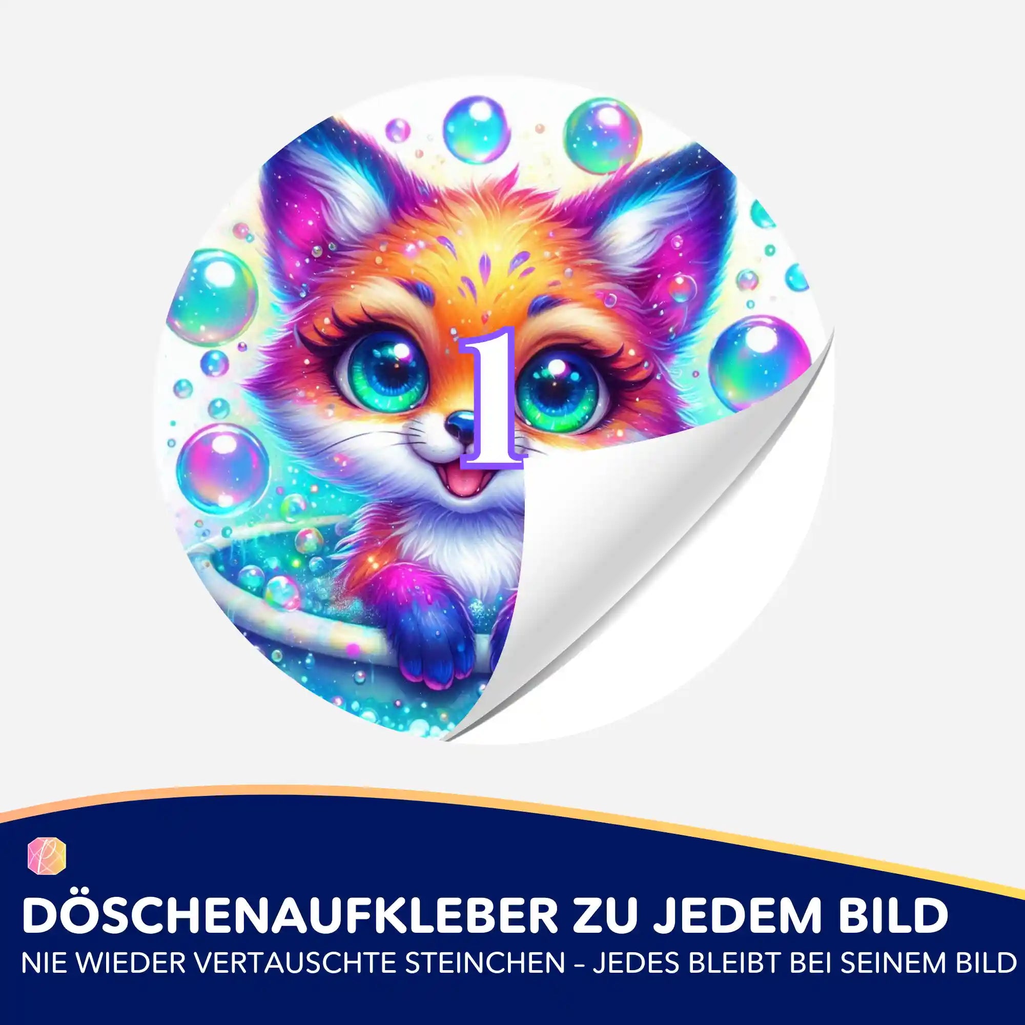 Döschenaufkleber - Foxy Fuchs