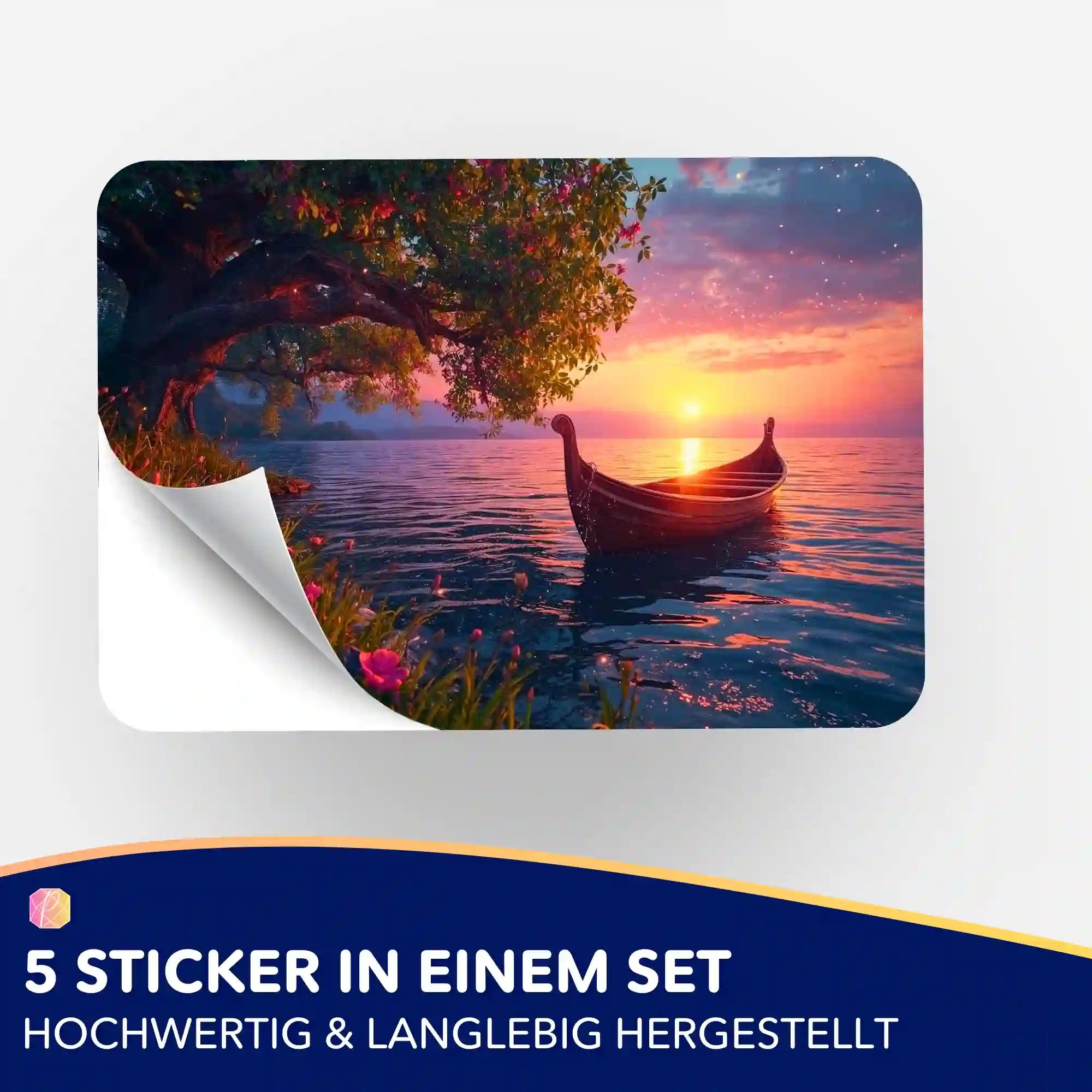 Aufkleber 5er-Set - Wo Träume anlegen