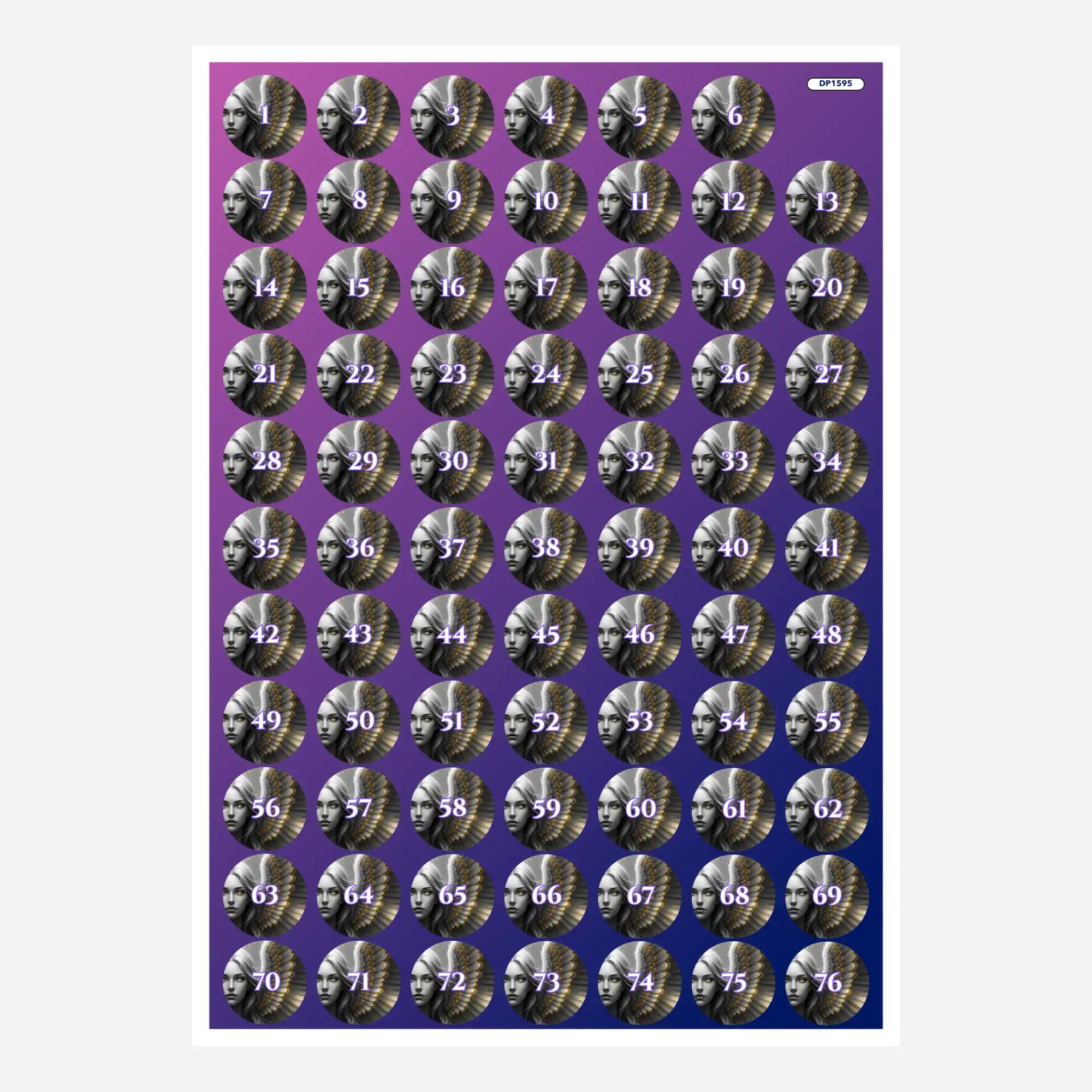 Döschenaufkleber - Golden Angel