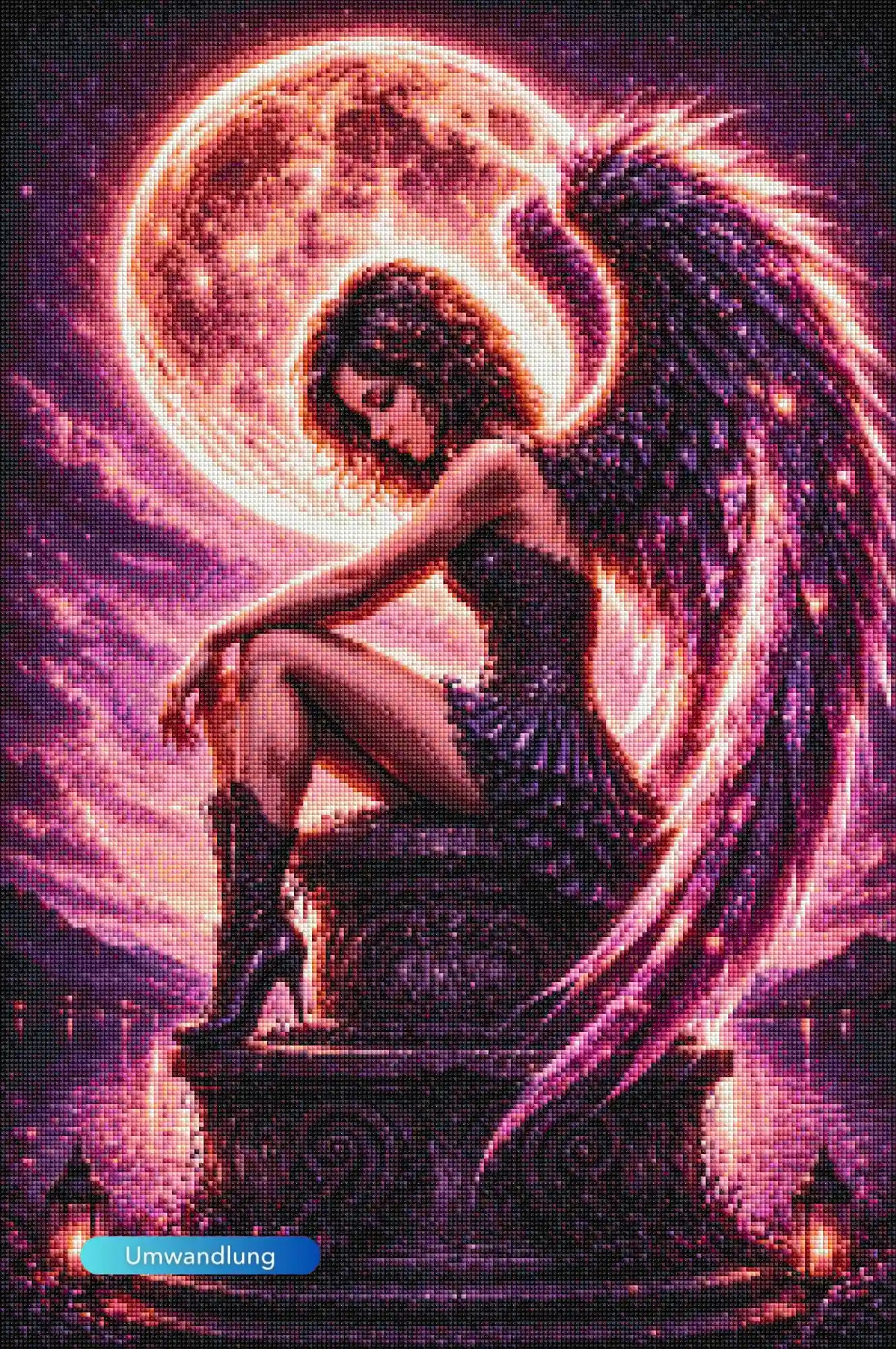 Diamond Painting 7 Tage Special - Aurelia Nachtflügel