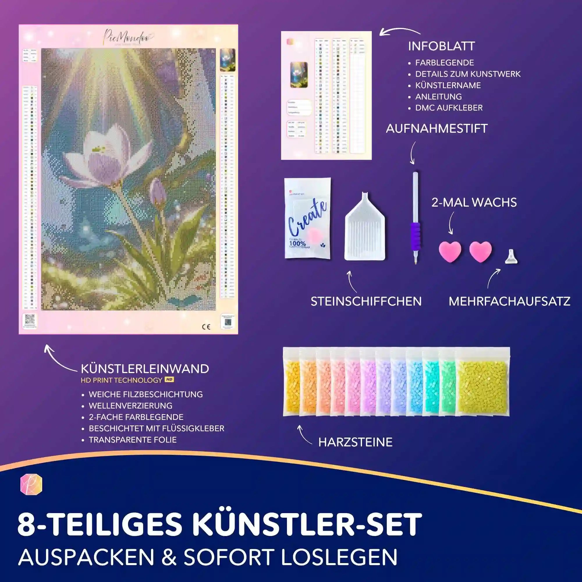 Diamond Painting 7 Tage Special - Weißer Frühlingskrokus