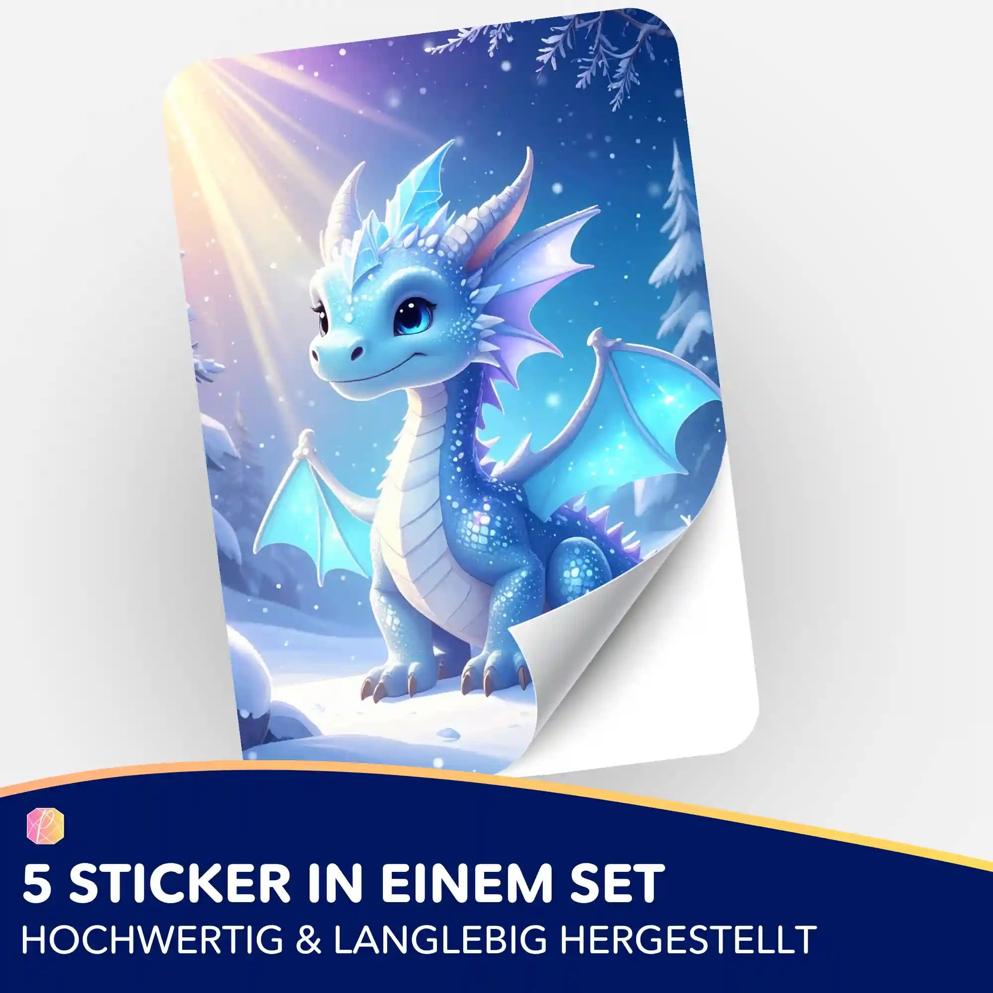 Aufkleber 5er-Set - Licht des Nordens Seren