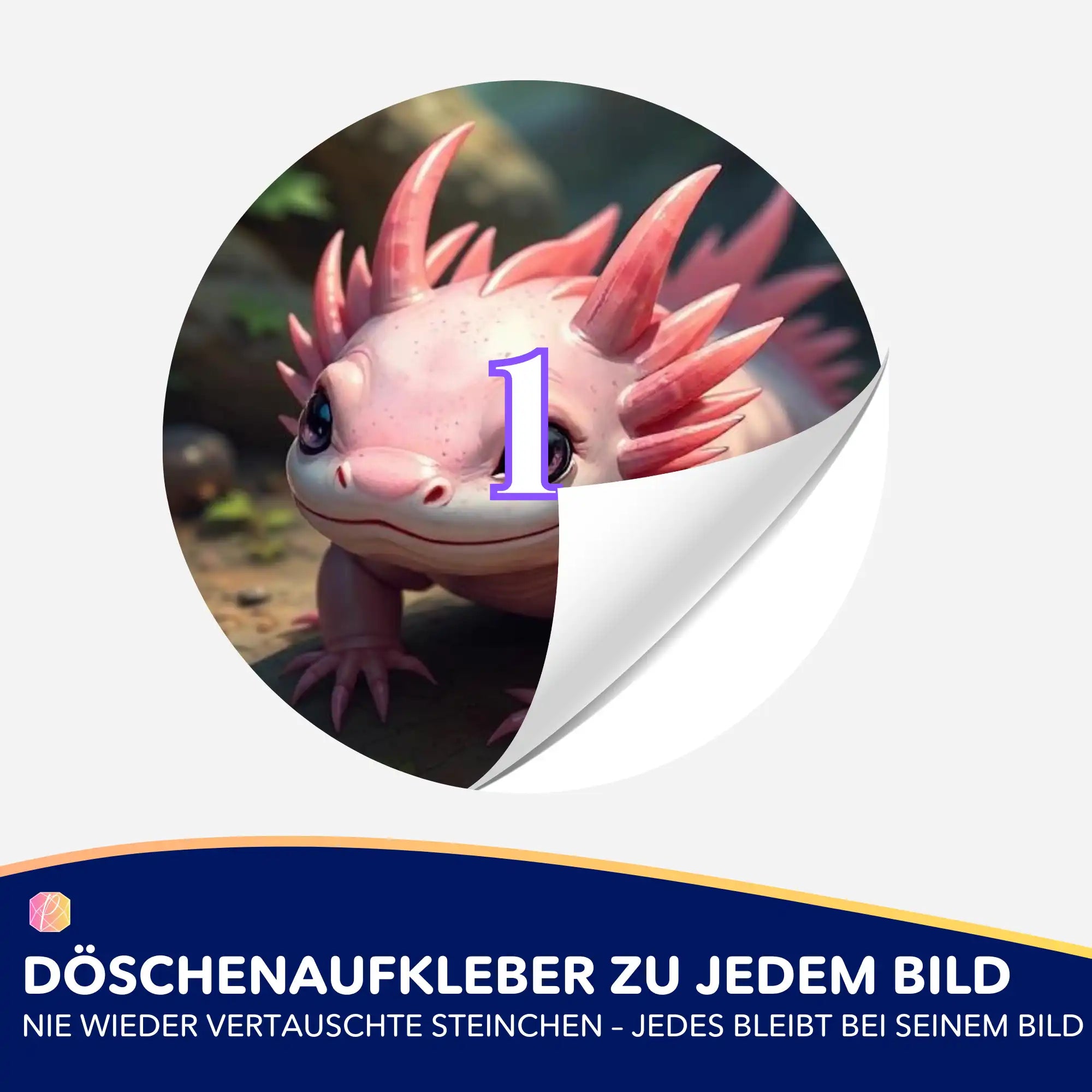 Döschenaufkleber - Axoloti