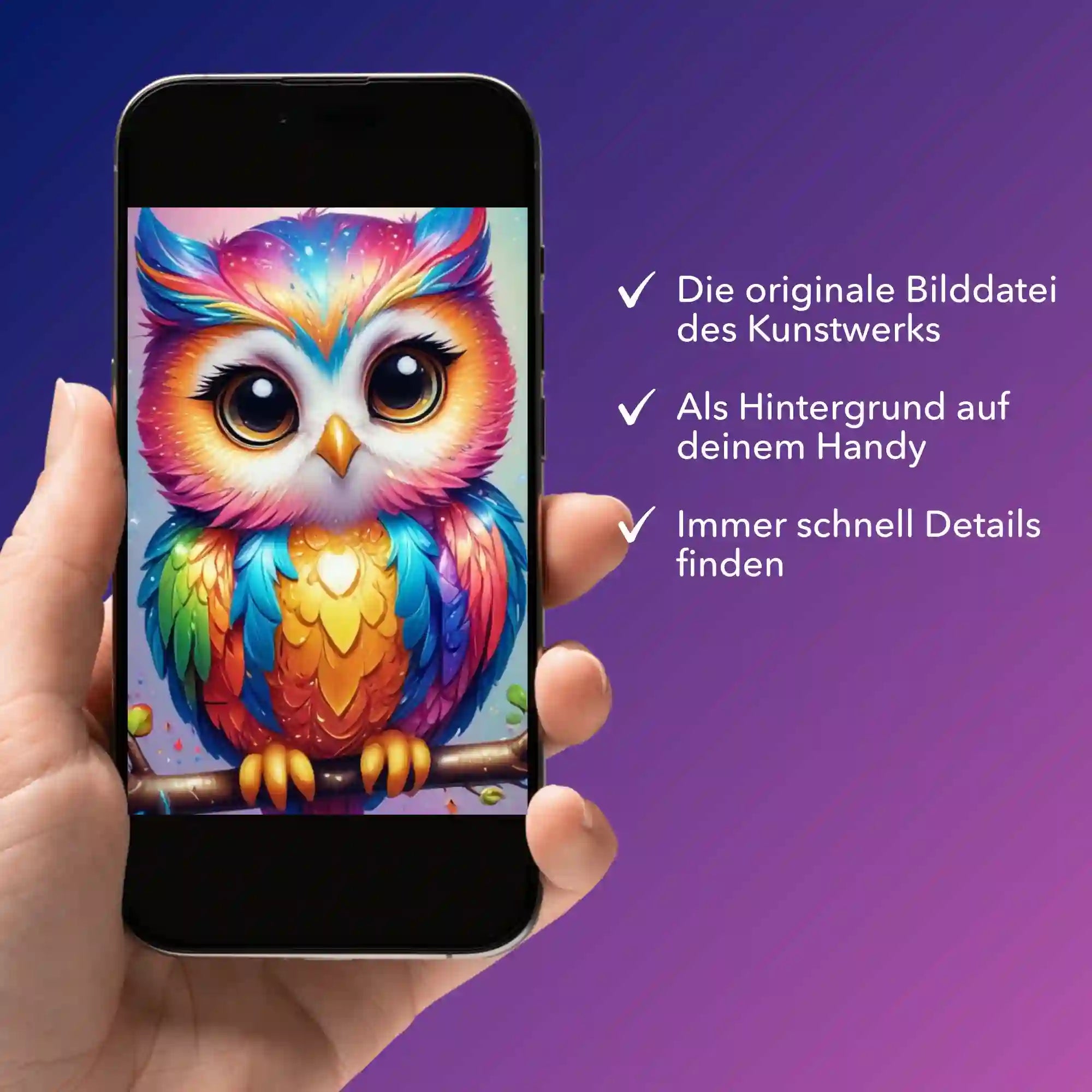 Digitale Bildmappe - Fairydust Special - Eule Fridolin