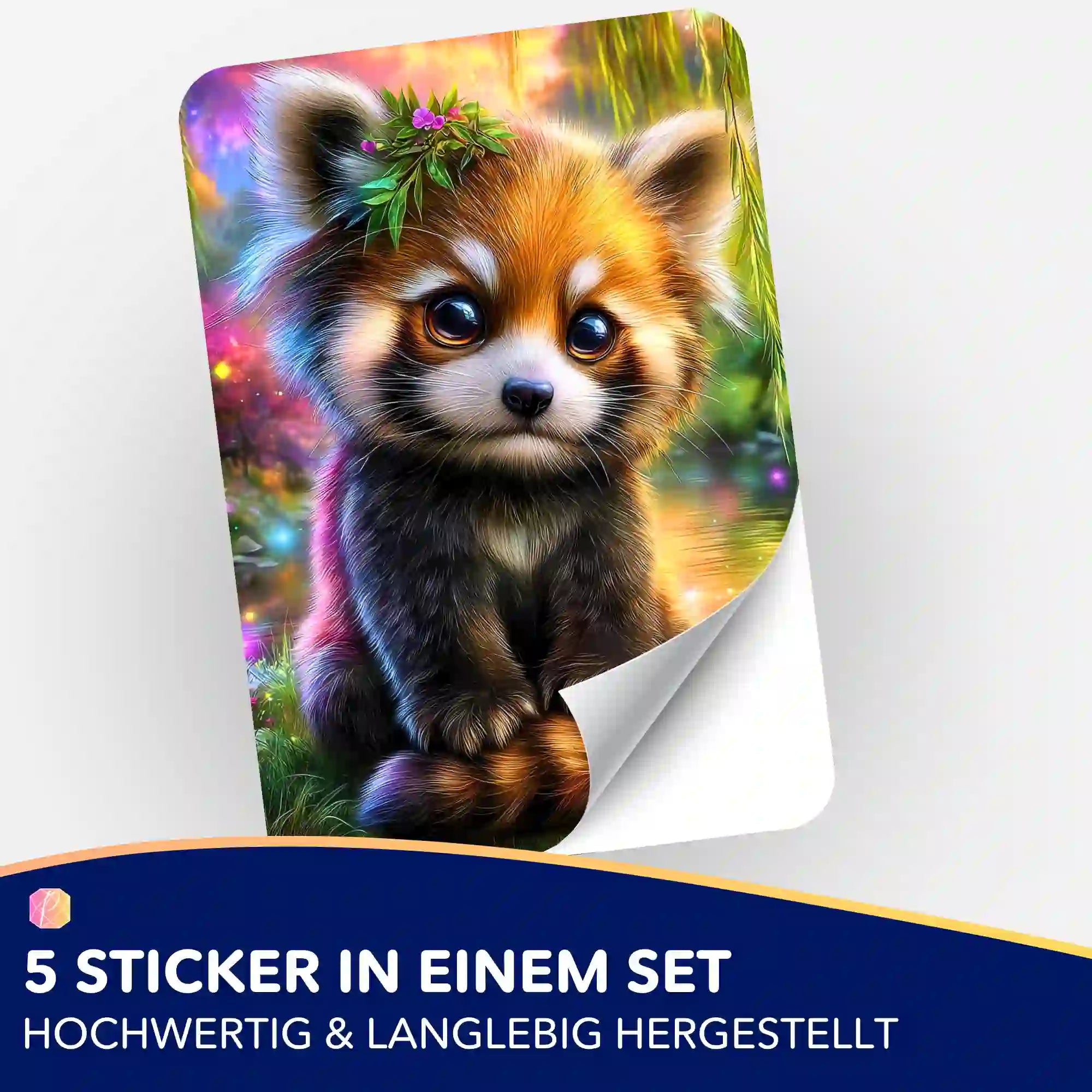 Aufkleber 5er-Set - Kind des Waldes
