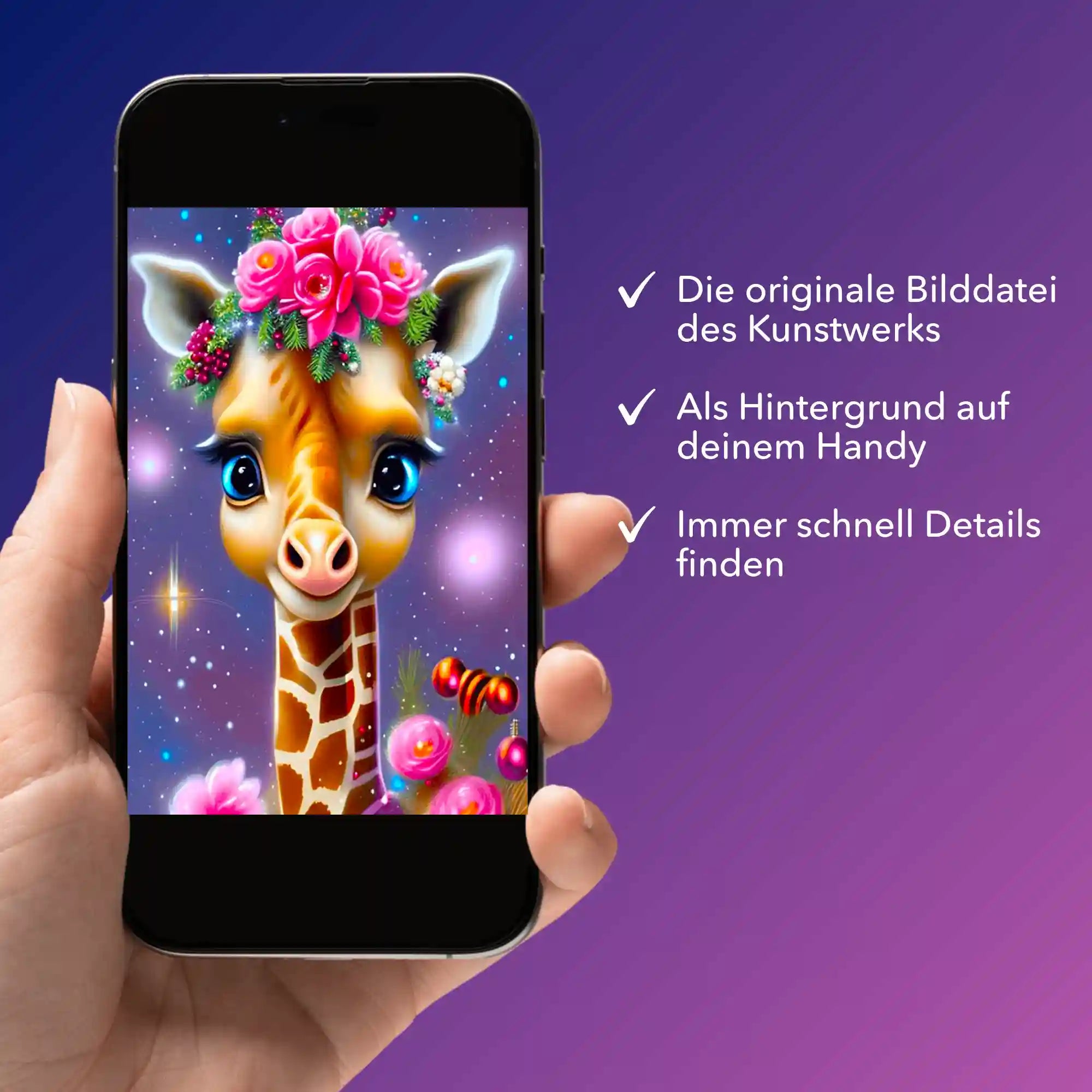 Digitale Bildmappe - Zauberhaftes Giraffenbaby