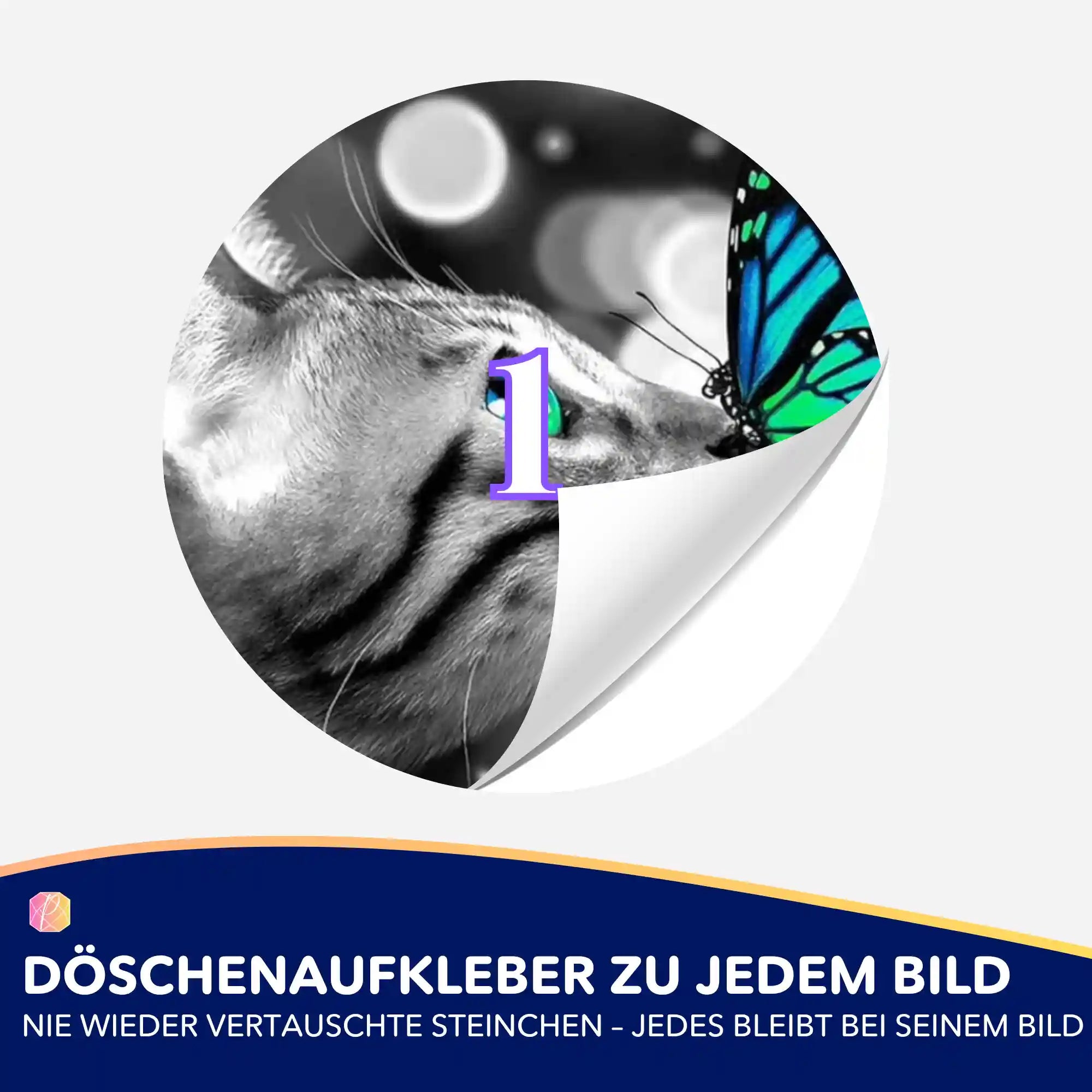 Döschenaufkleber - Lovely Cat
