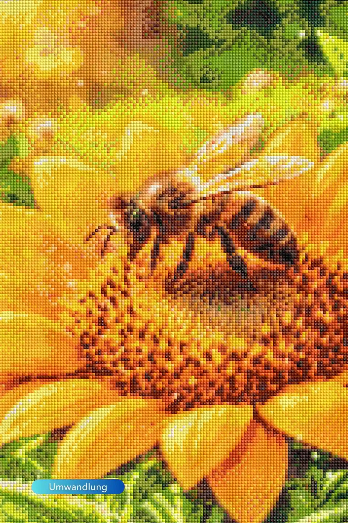 Diamond Painting 7 Tage Special - Sonnenbotin, Saat der Fülle