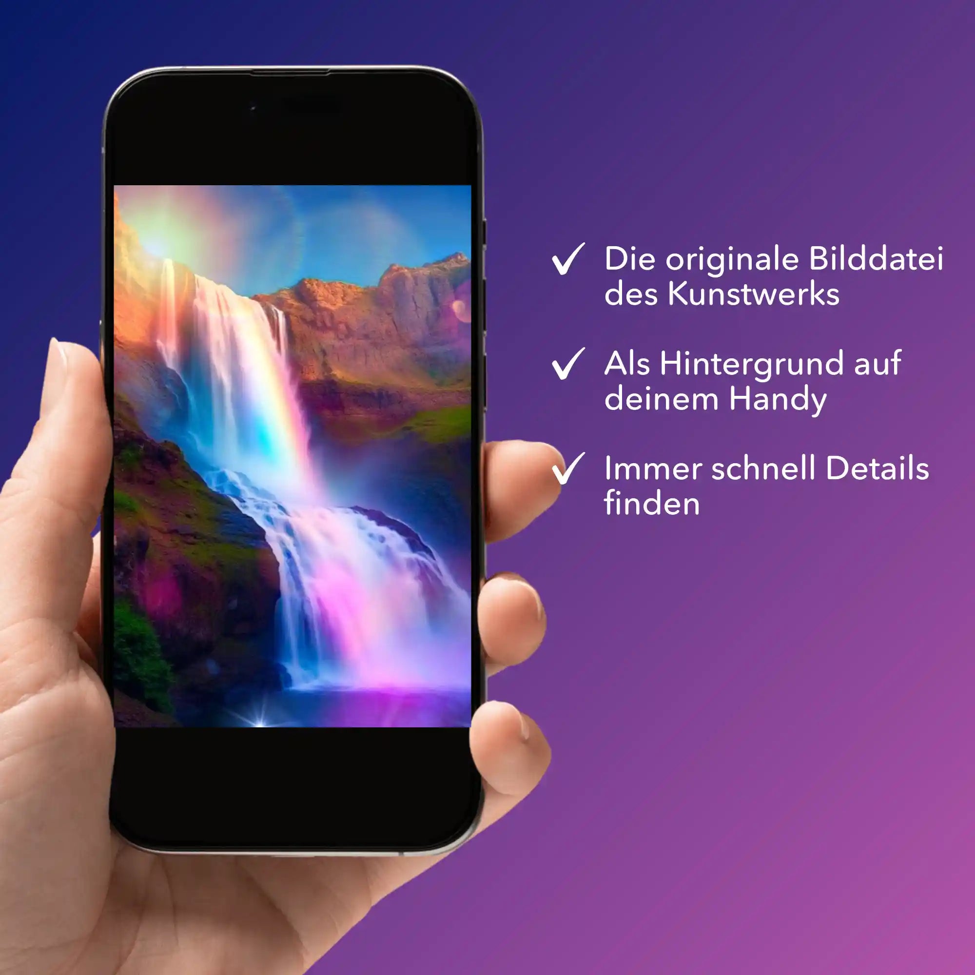 Digitale Bildmappe - Glanz des Wasserfalls