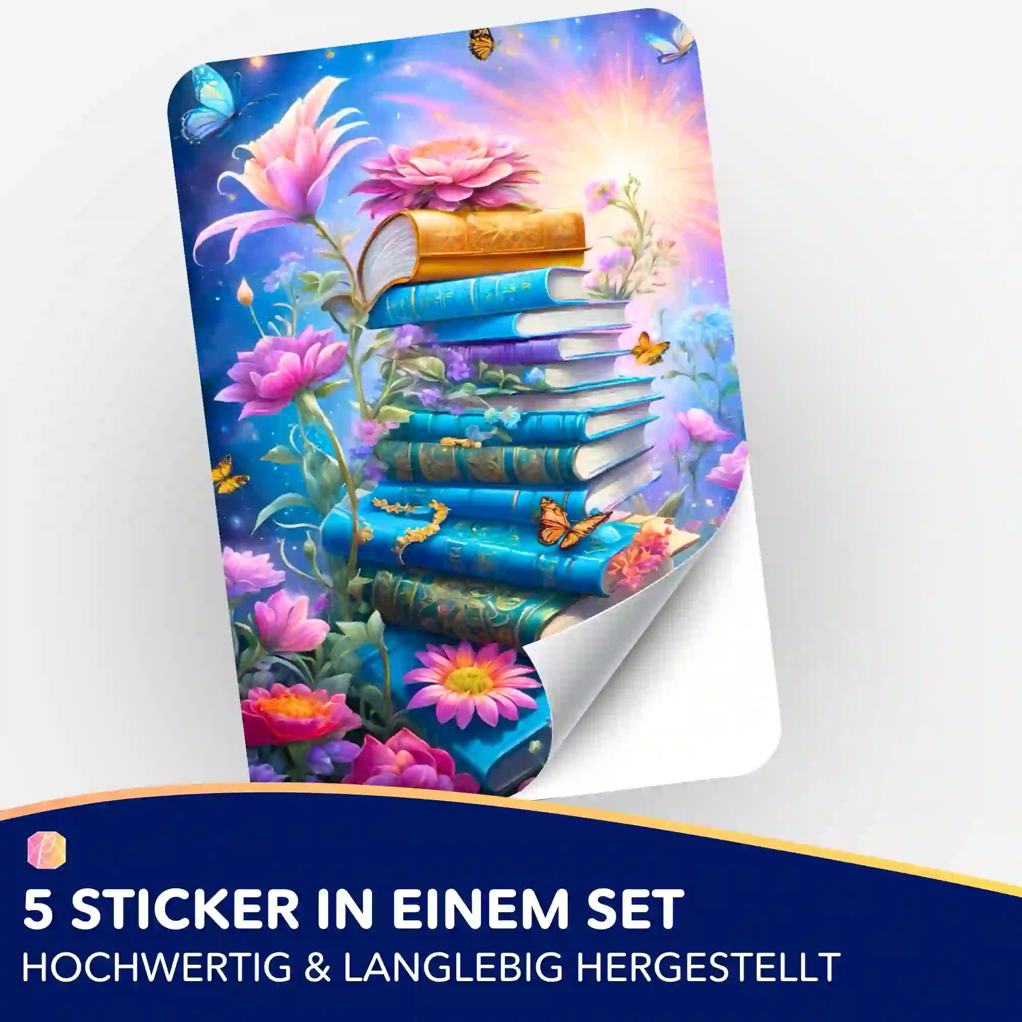 Aufkleber 5er-Set - Book Lovers