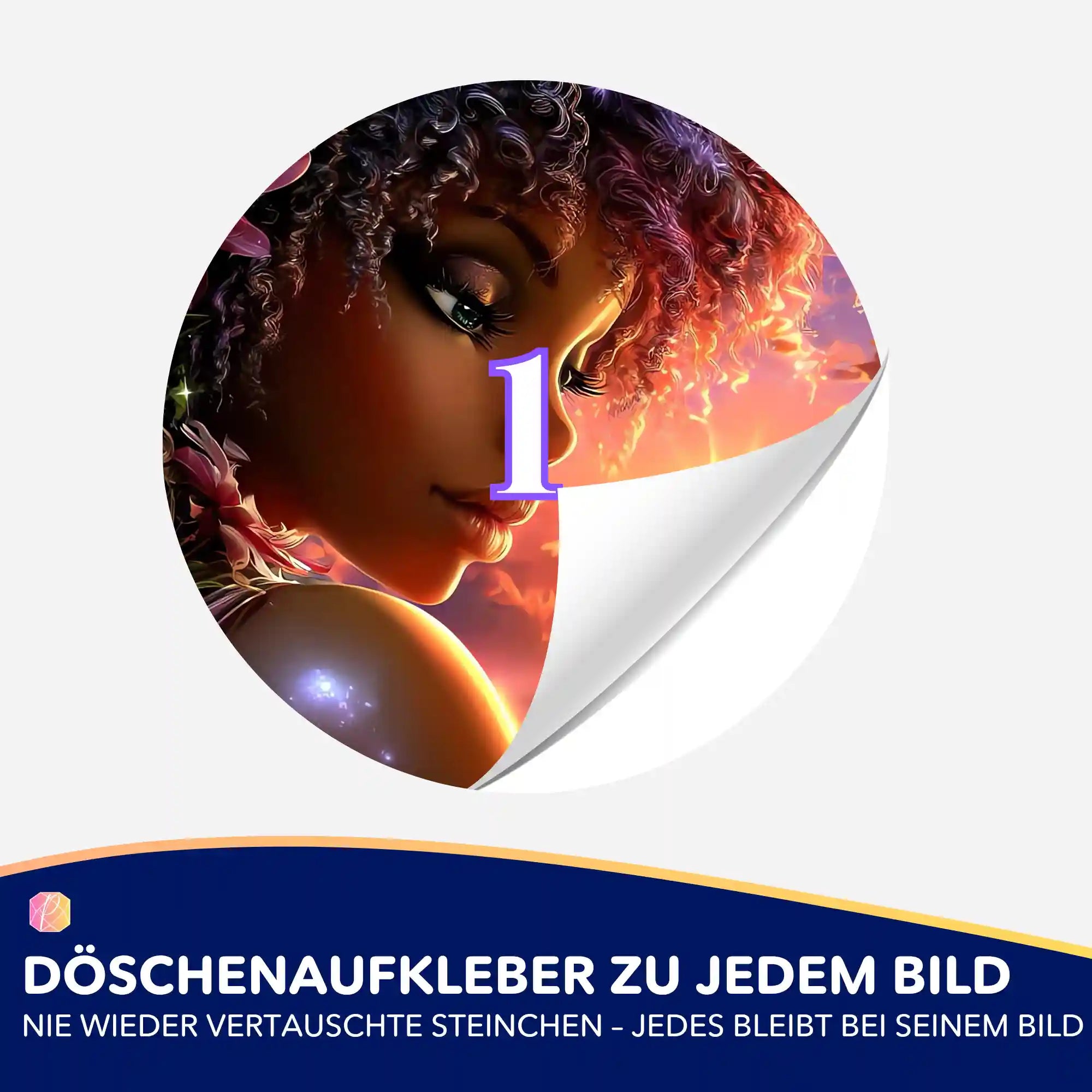 Döschenaufkleber - Kuss der Sonne