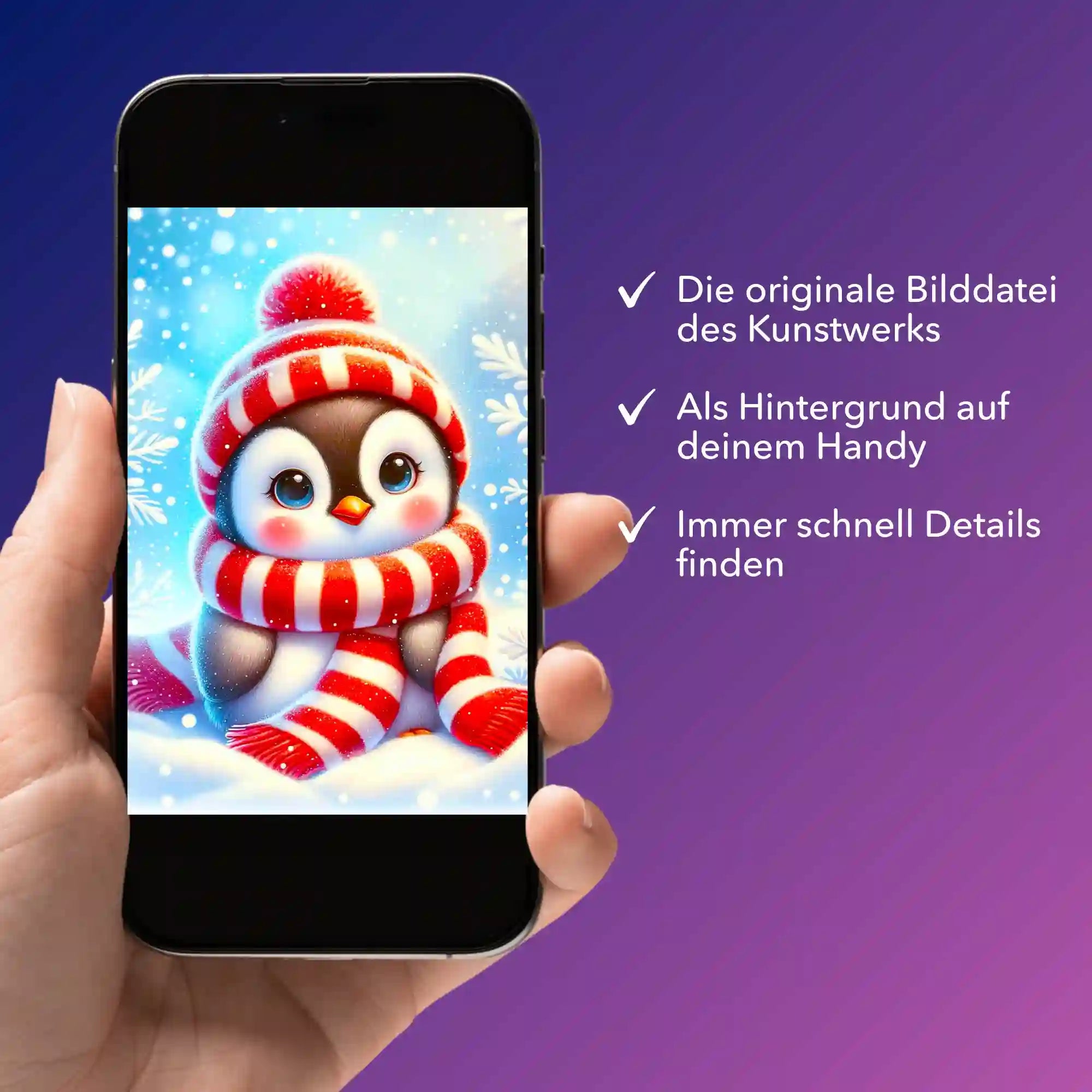 Digitale Bildmappe - Kleiner Pinguin Pixie