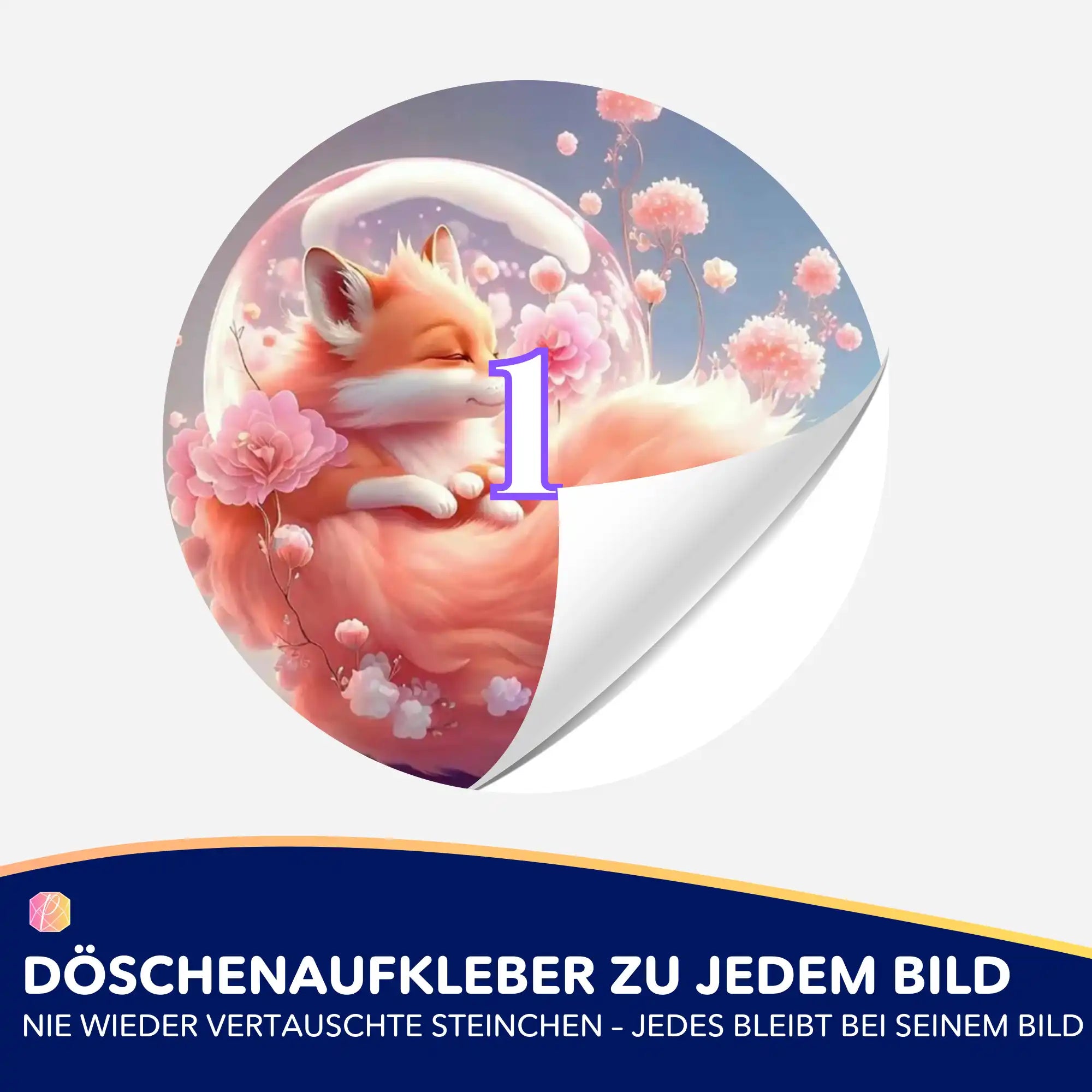 Döschenaufkleber - Apricot Foxy