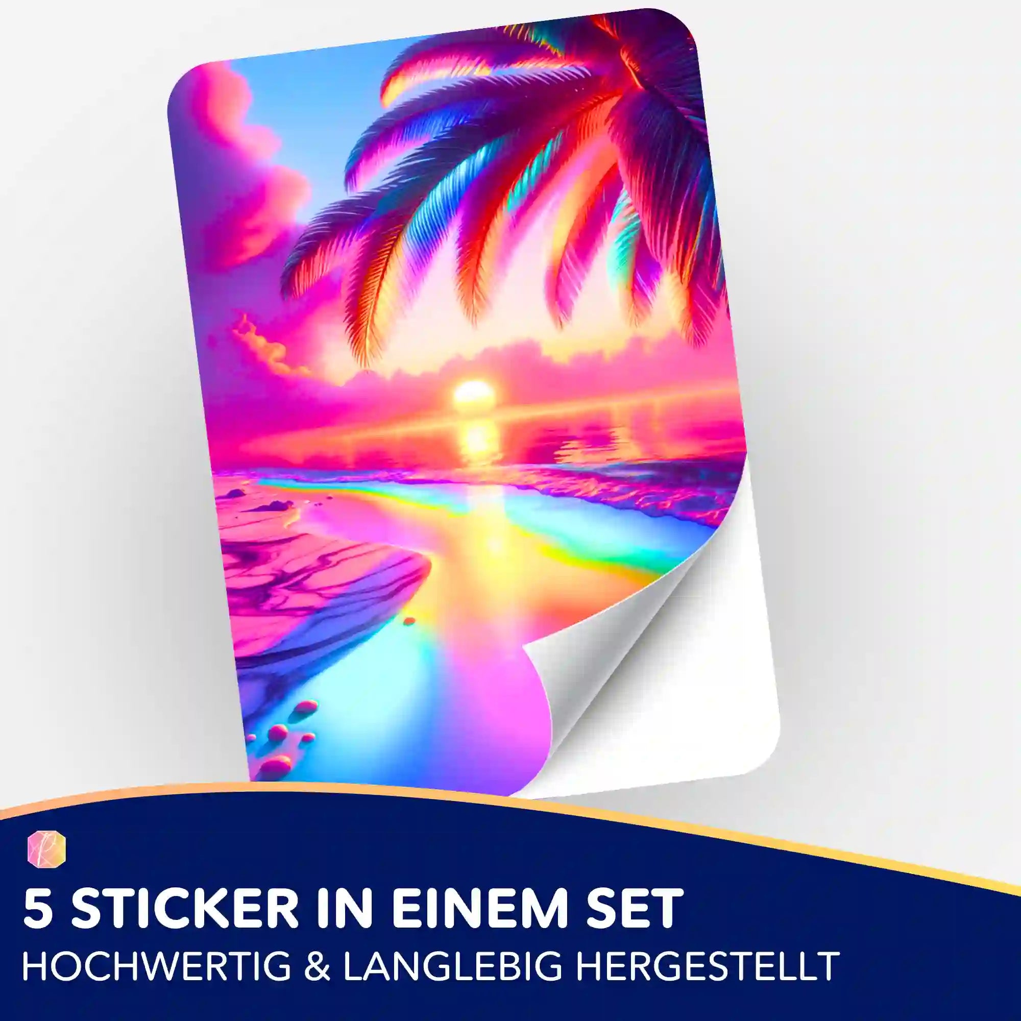 Aufkleber 5er-Set - Zauberstrand