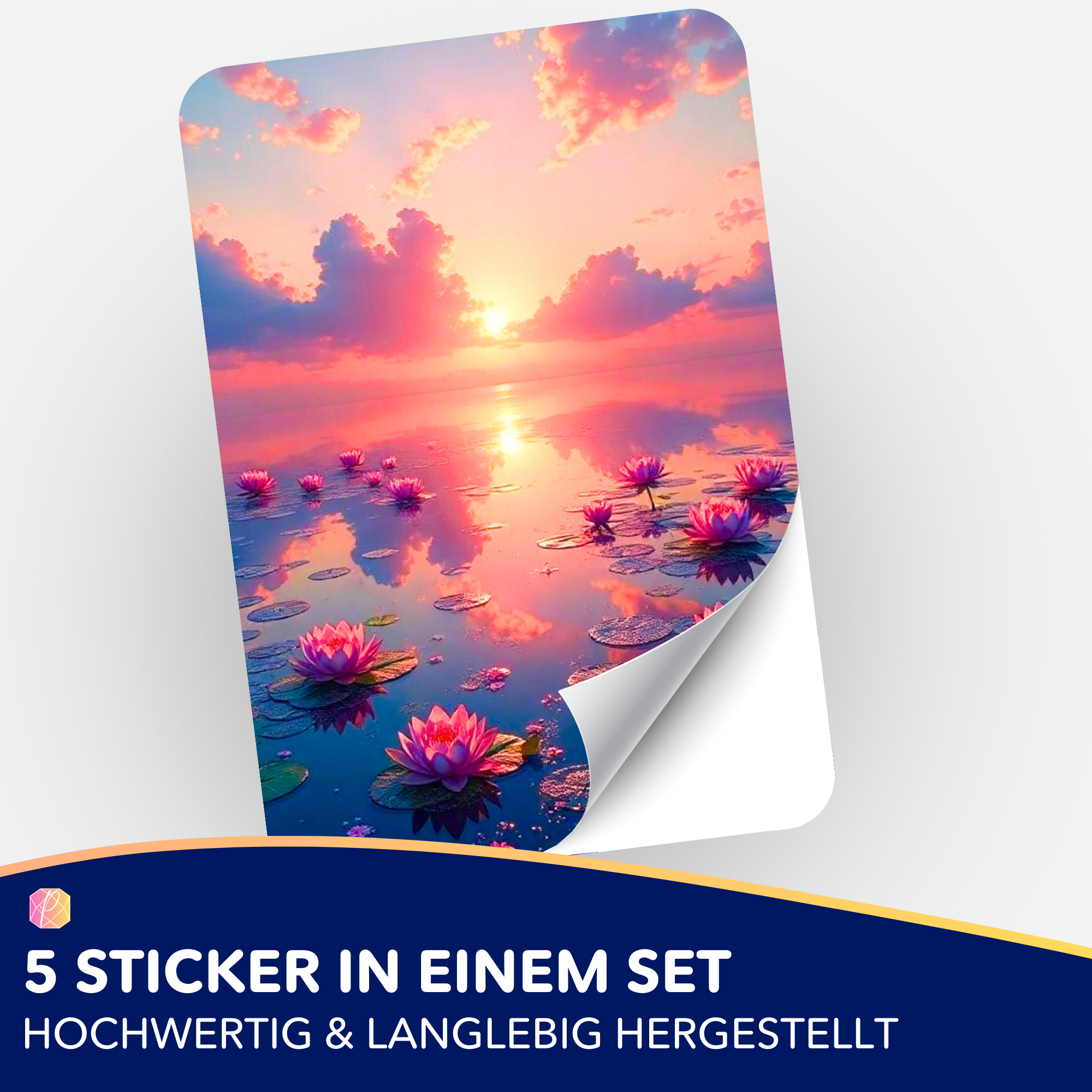 Aufkleber 5er-Set - Abenddämmerung