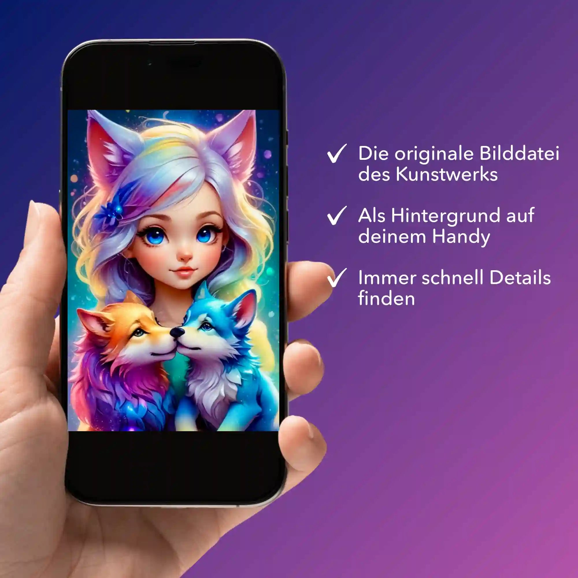 Digitale Bildmappe - Moni´s Special - Wolfmädchen Finja