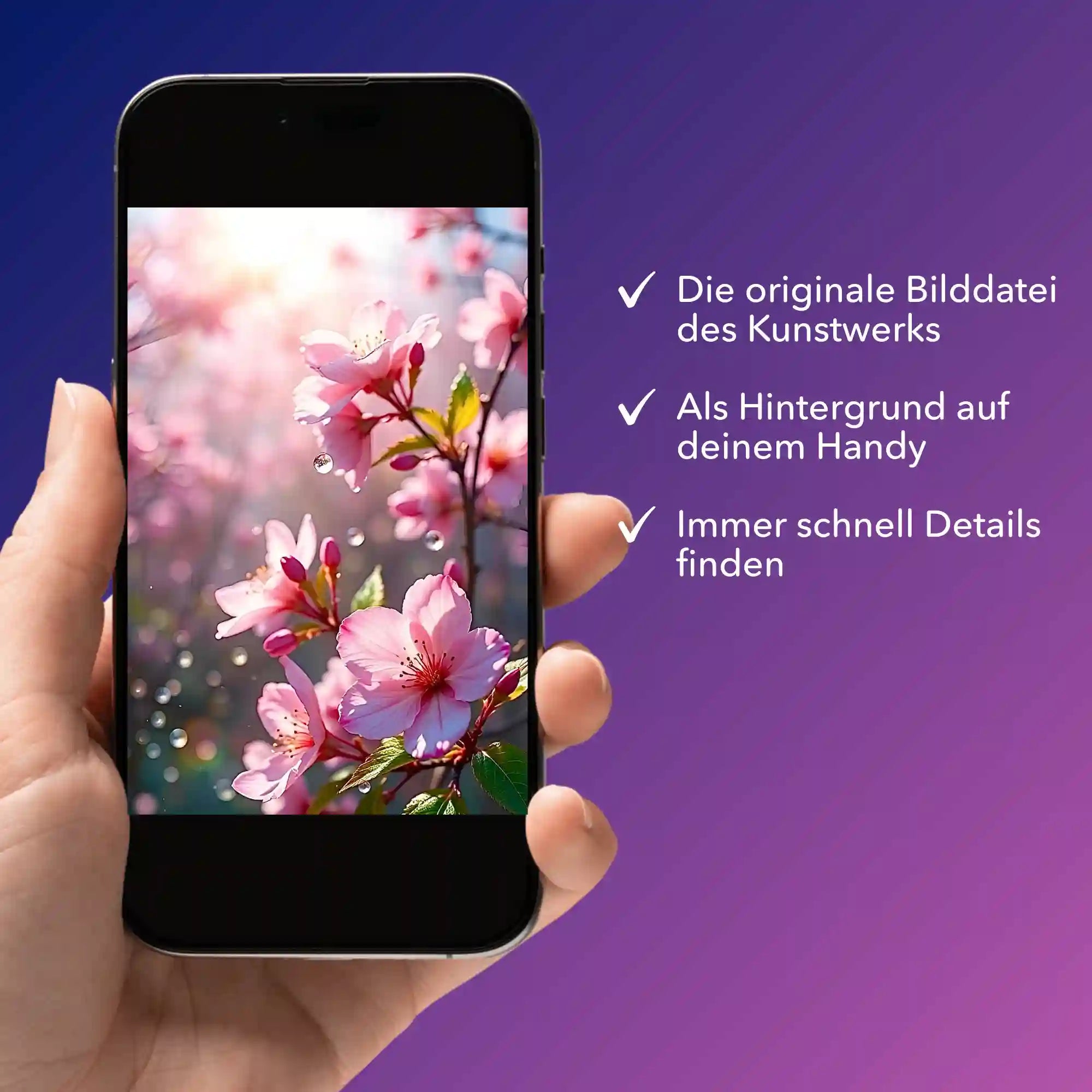 Digitale Bildmappe - Zarte Kirschblüten