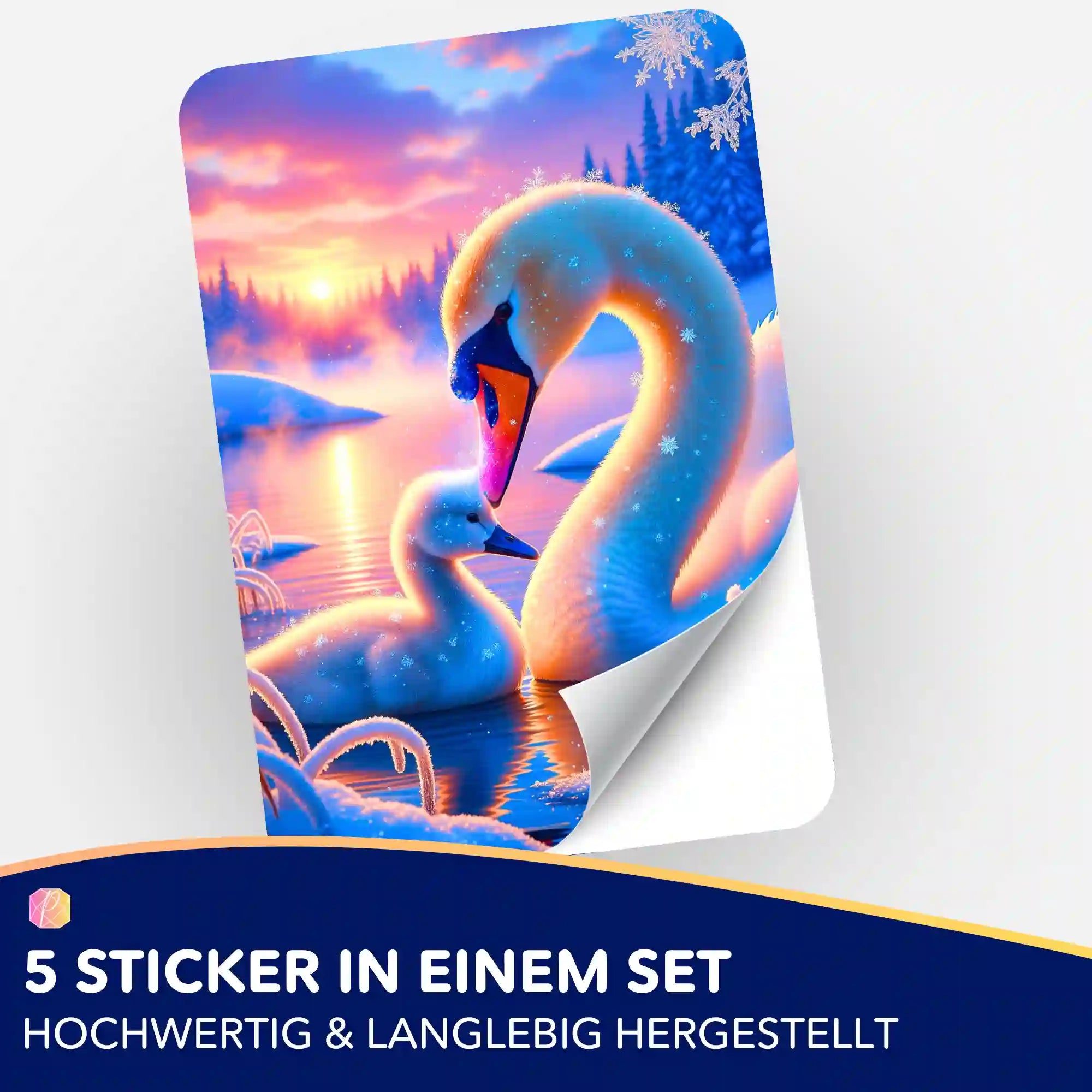 Aufkleber 5er-Set - Geborgenheit