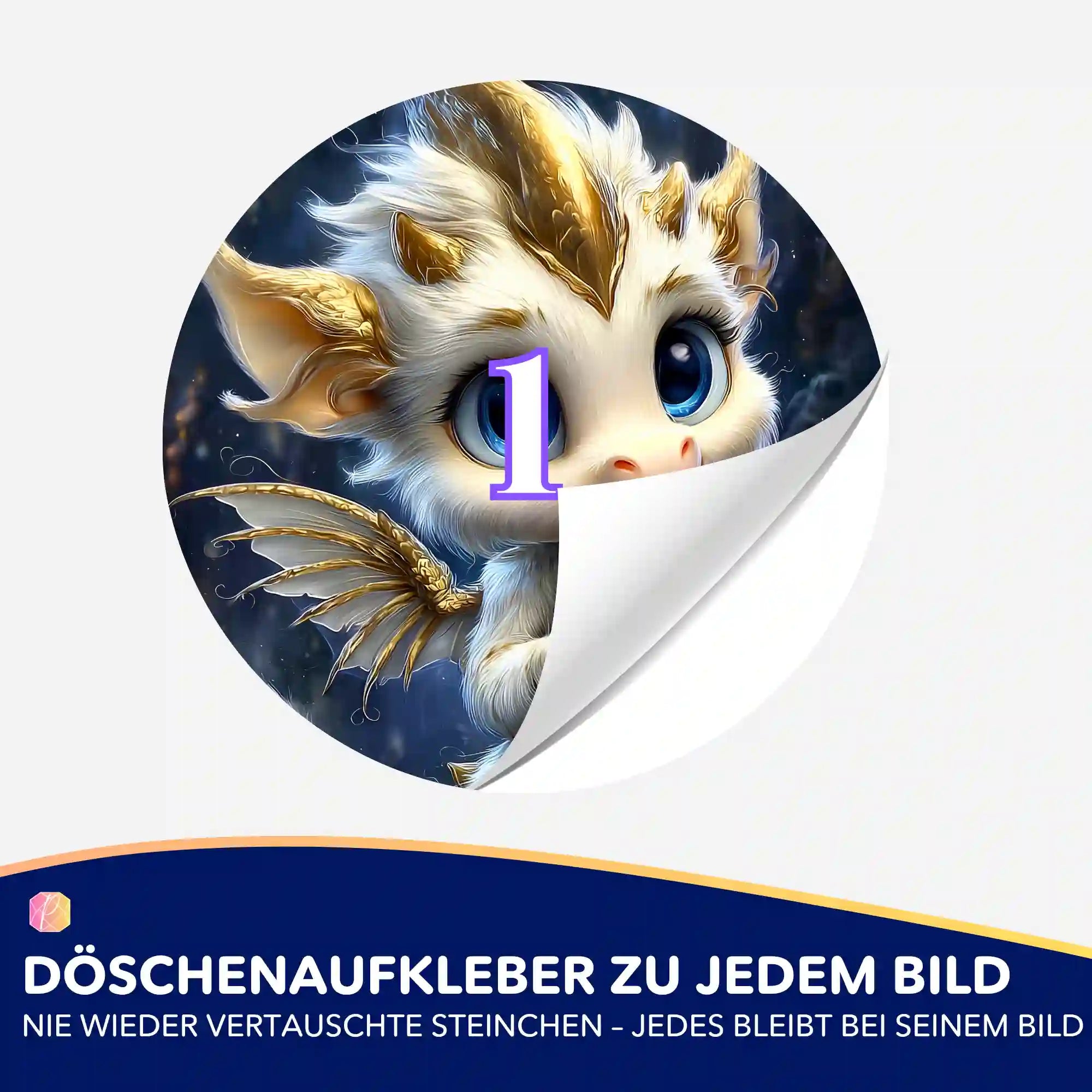Döschenaufkleber - Herzlicht