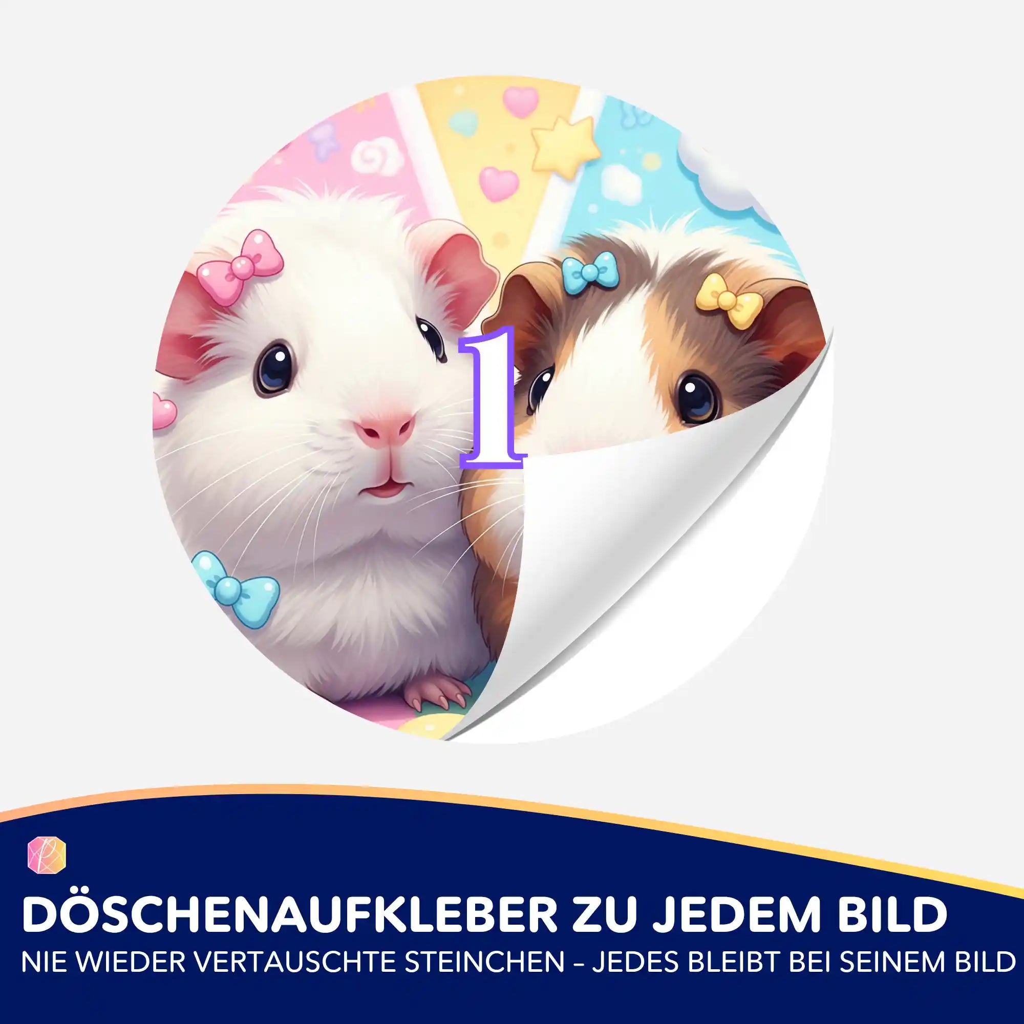 Döschenaufkleber - Maggie und Moritz