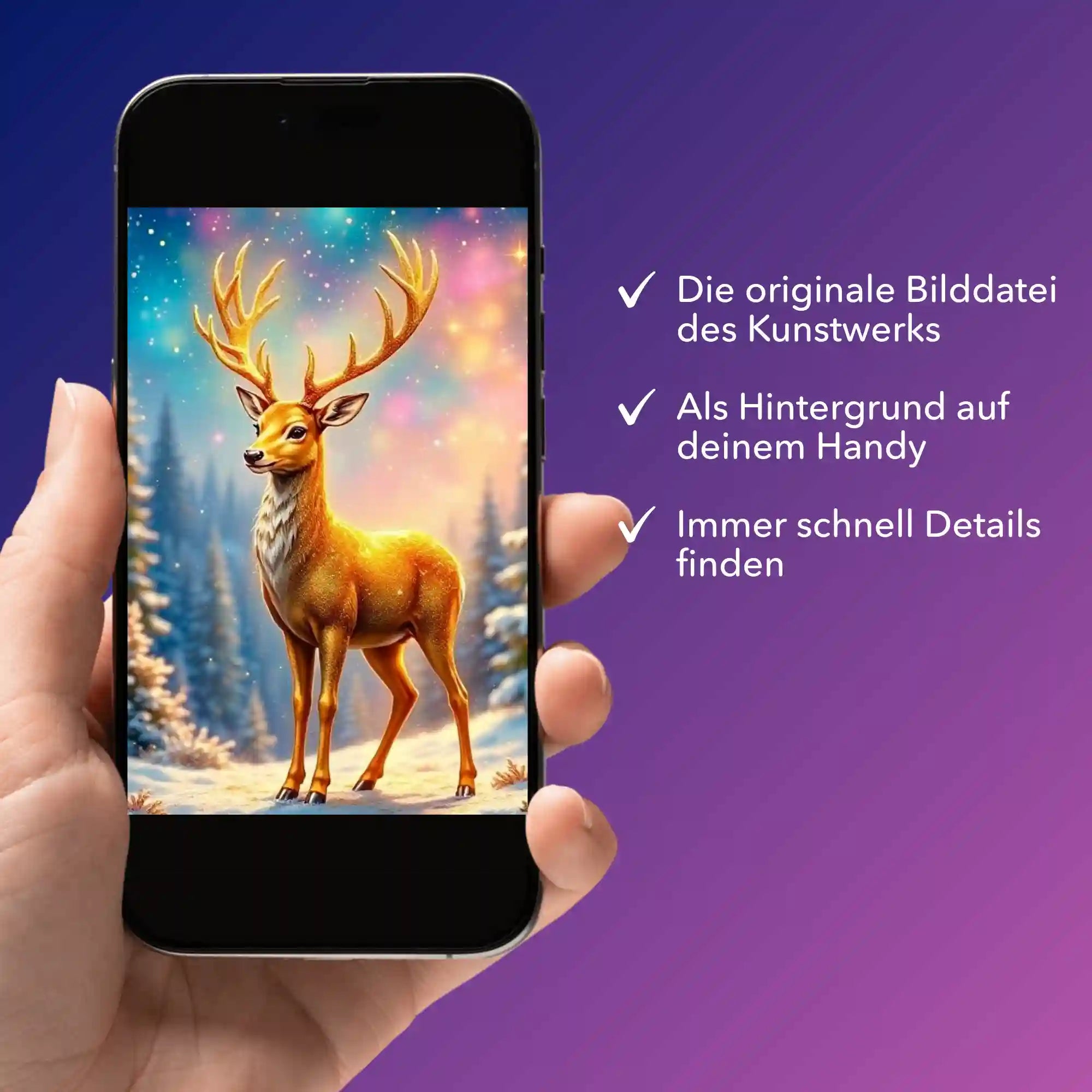 Digitale Bildmappe - Golden Hirsch