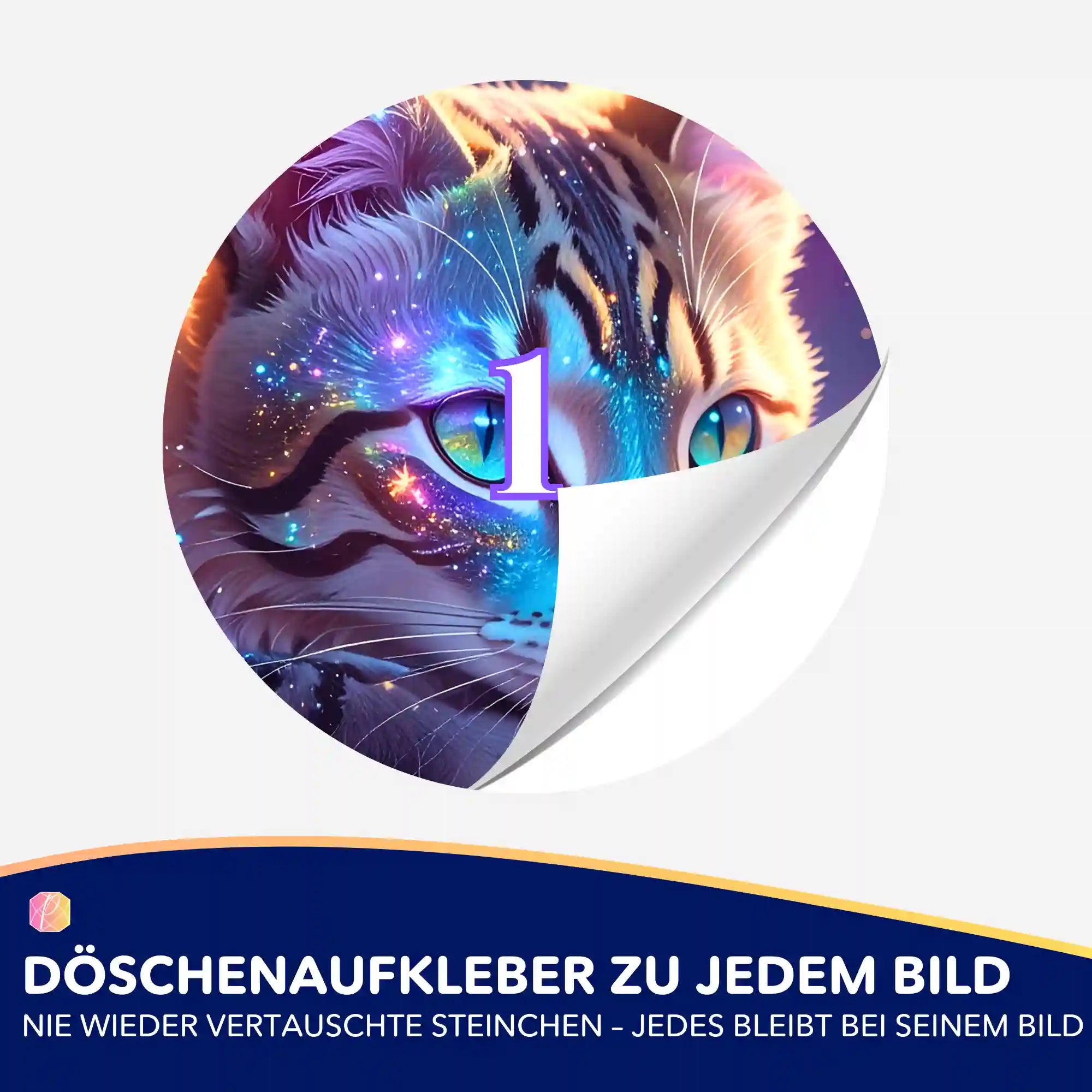 Döschenaufkleber - Samtpfote