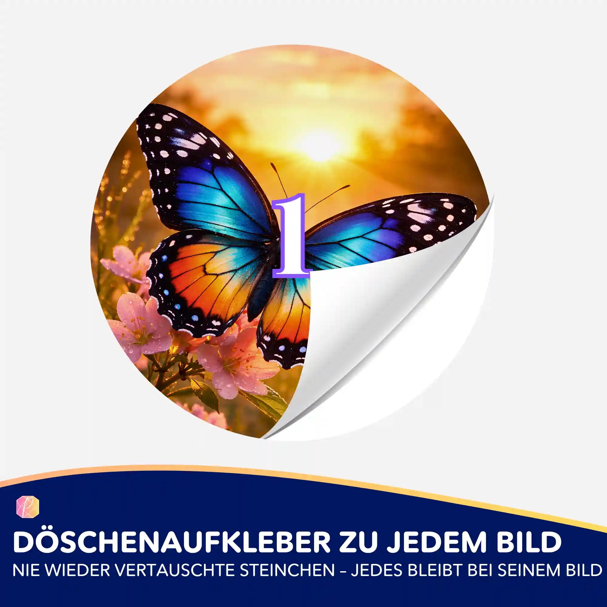 Döschenaufkleber - Flügelschlag des Sommers