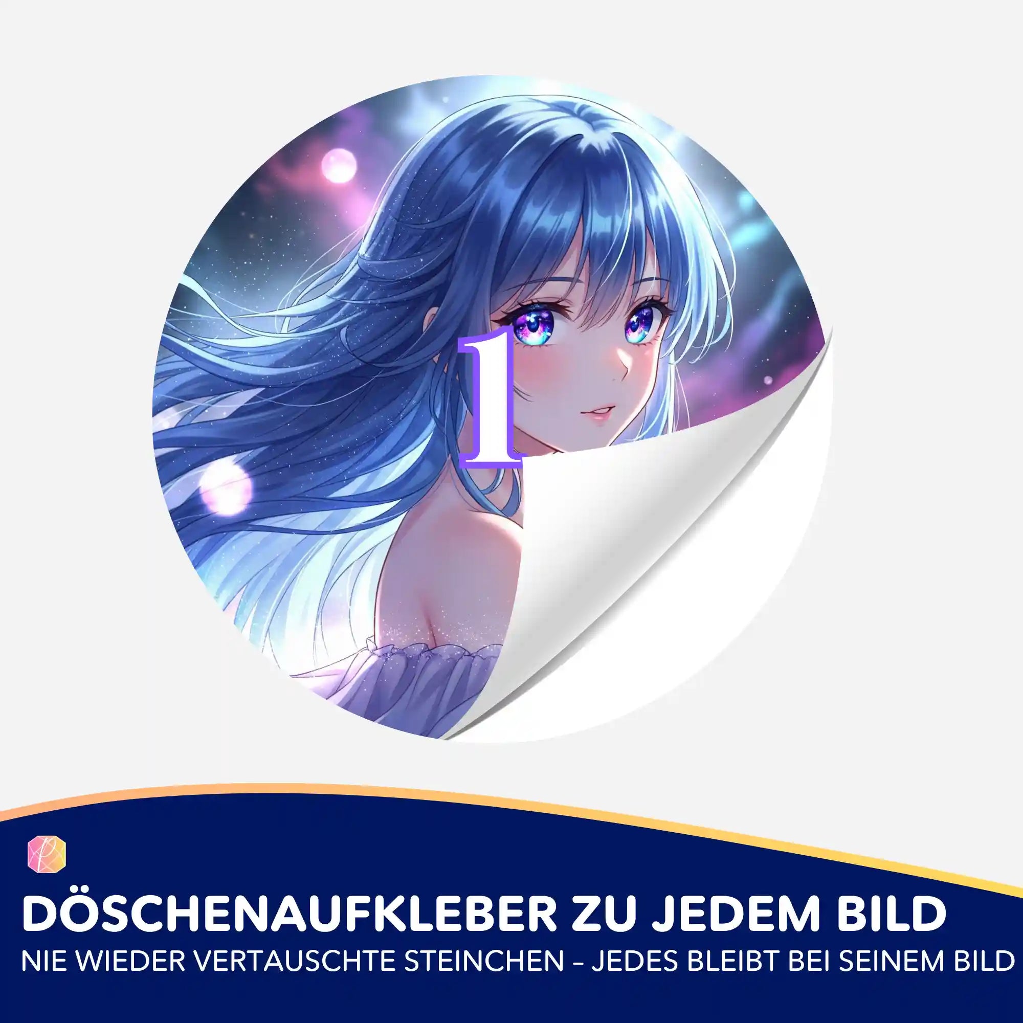Döschenaufkleber - Galaxy Girl